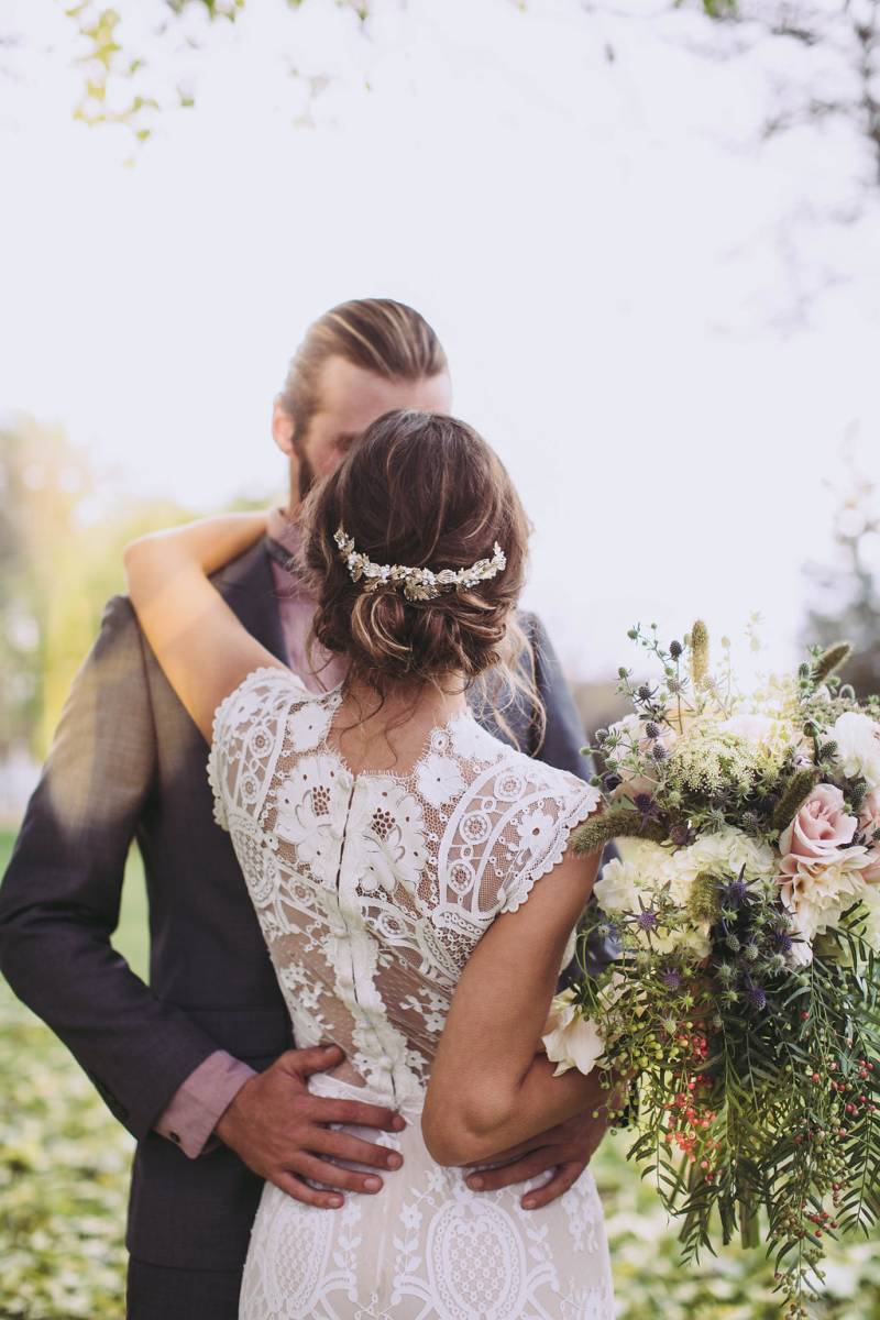 bride and bouquet