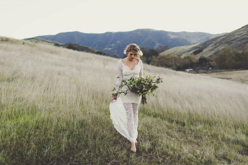 bride walking