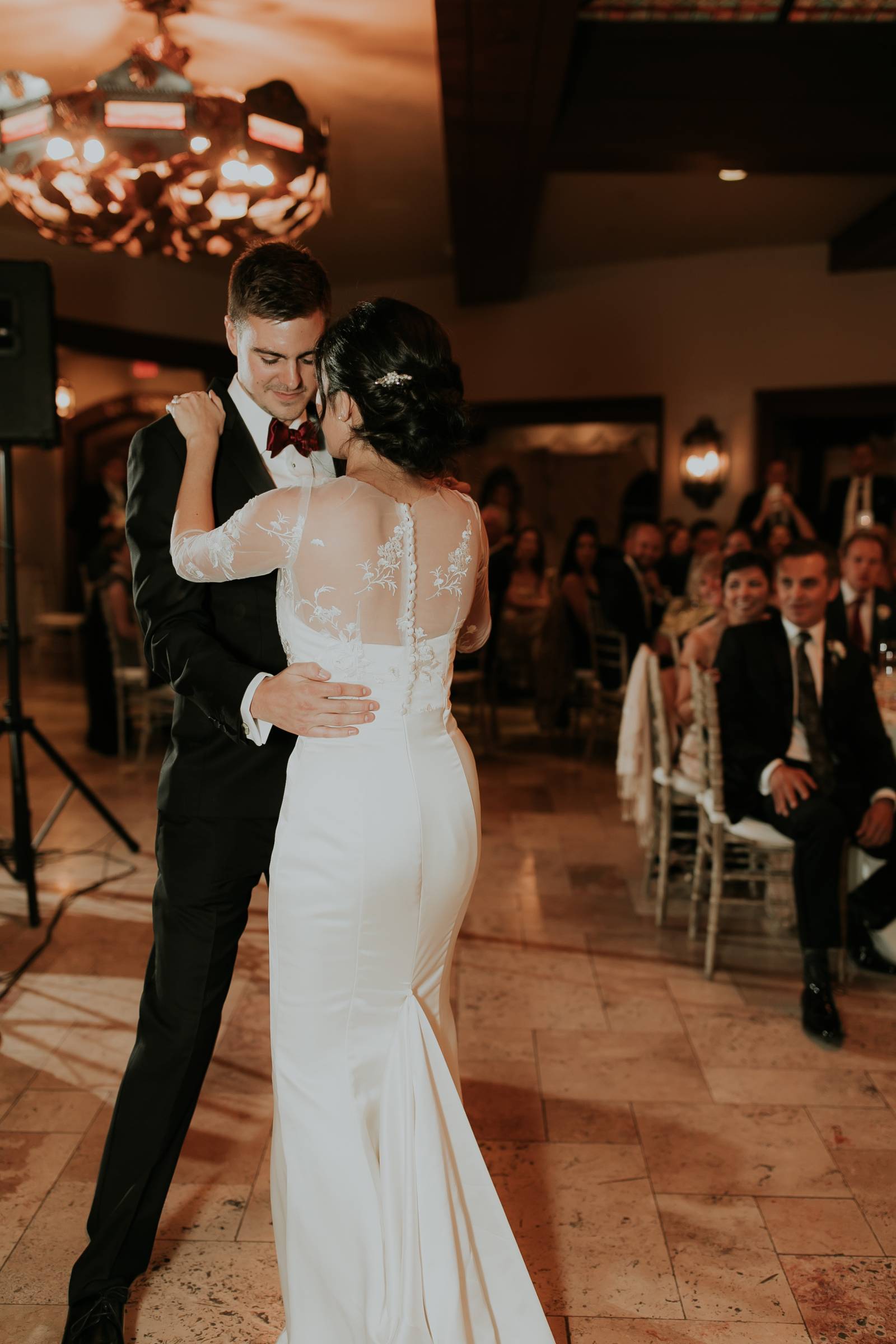 Santa Fe bride and groom enjoying first dance
