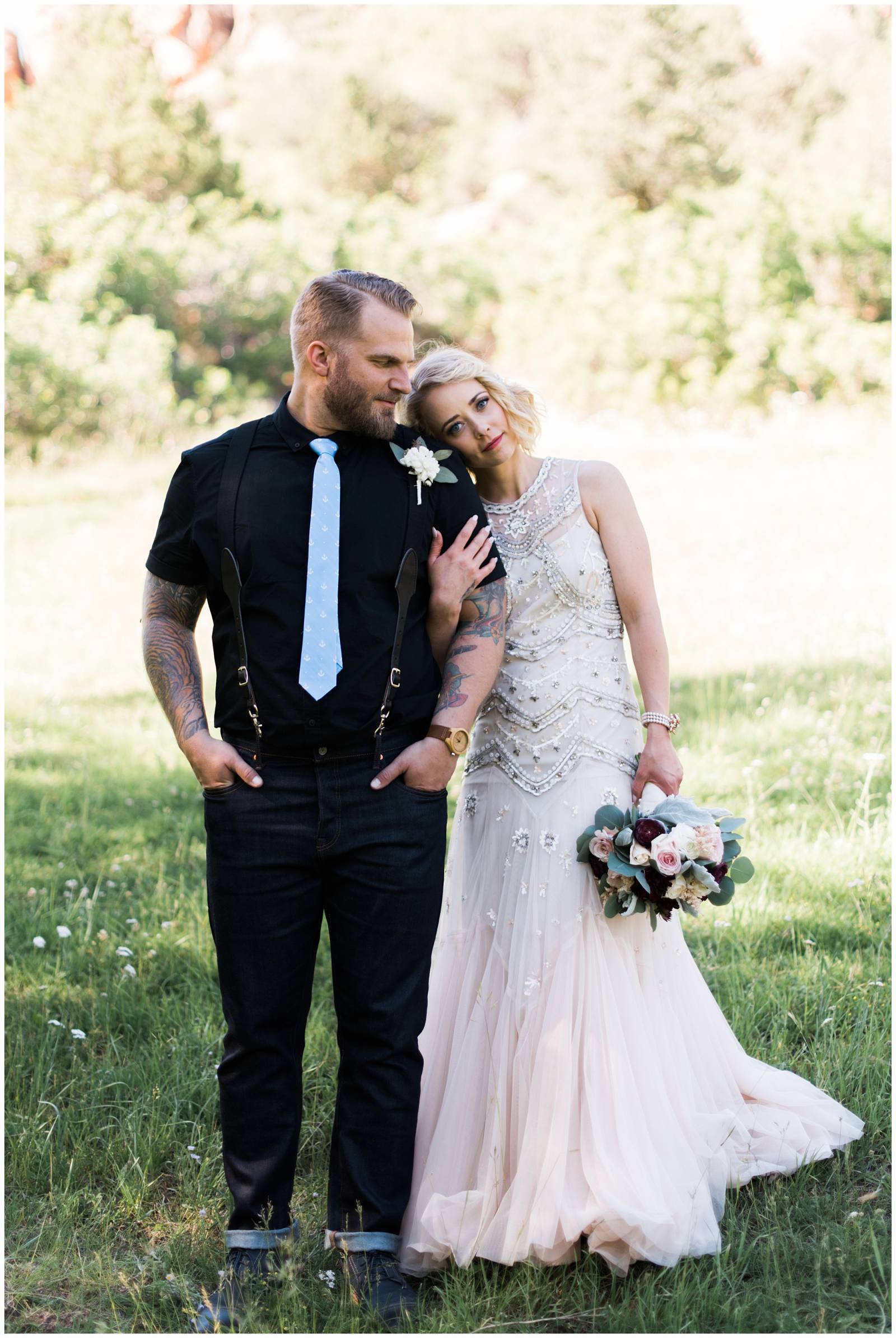 bride and groom captured by Erin Elizabeth Photo