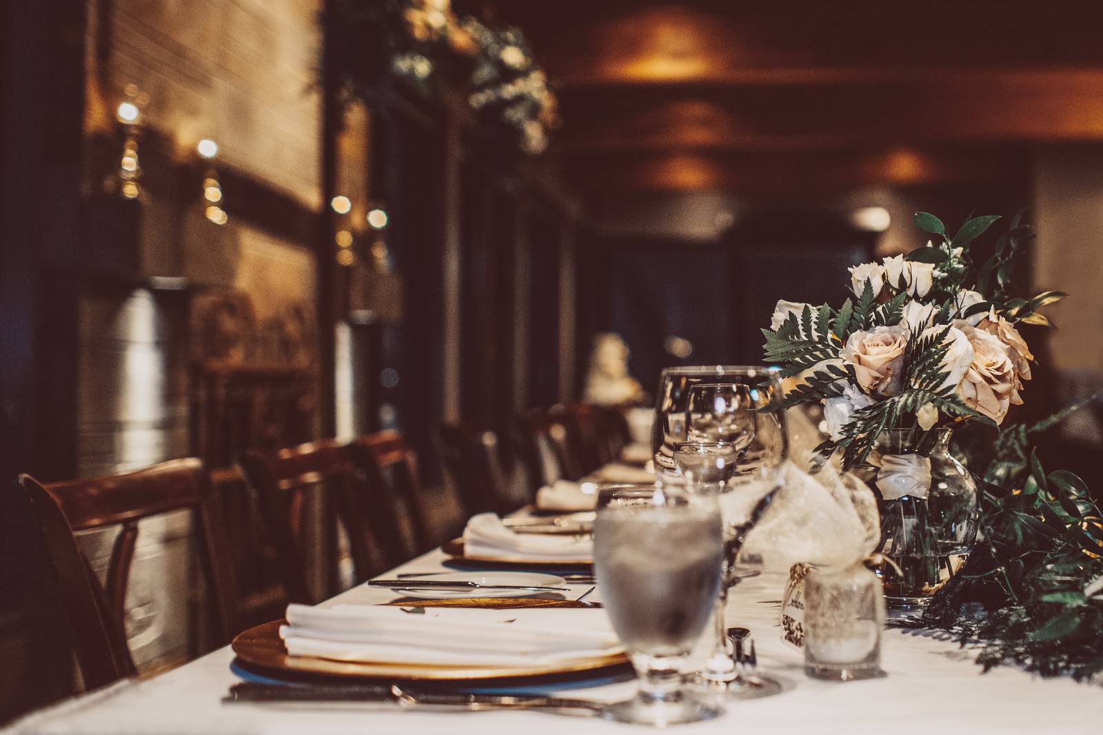 table decor for wedding wedding at Grouse Mountain planned by Umbrella Events
