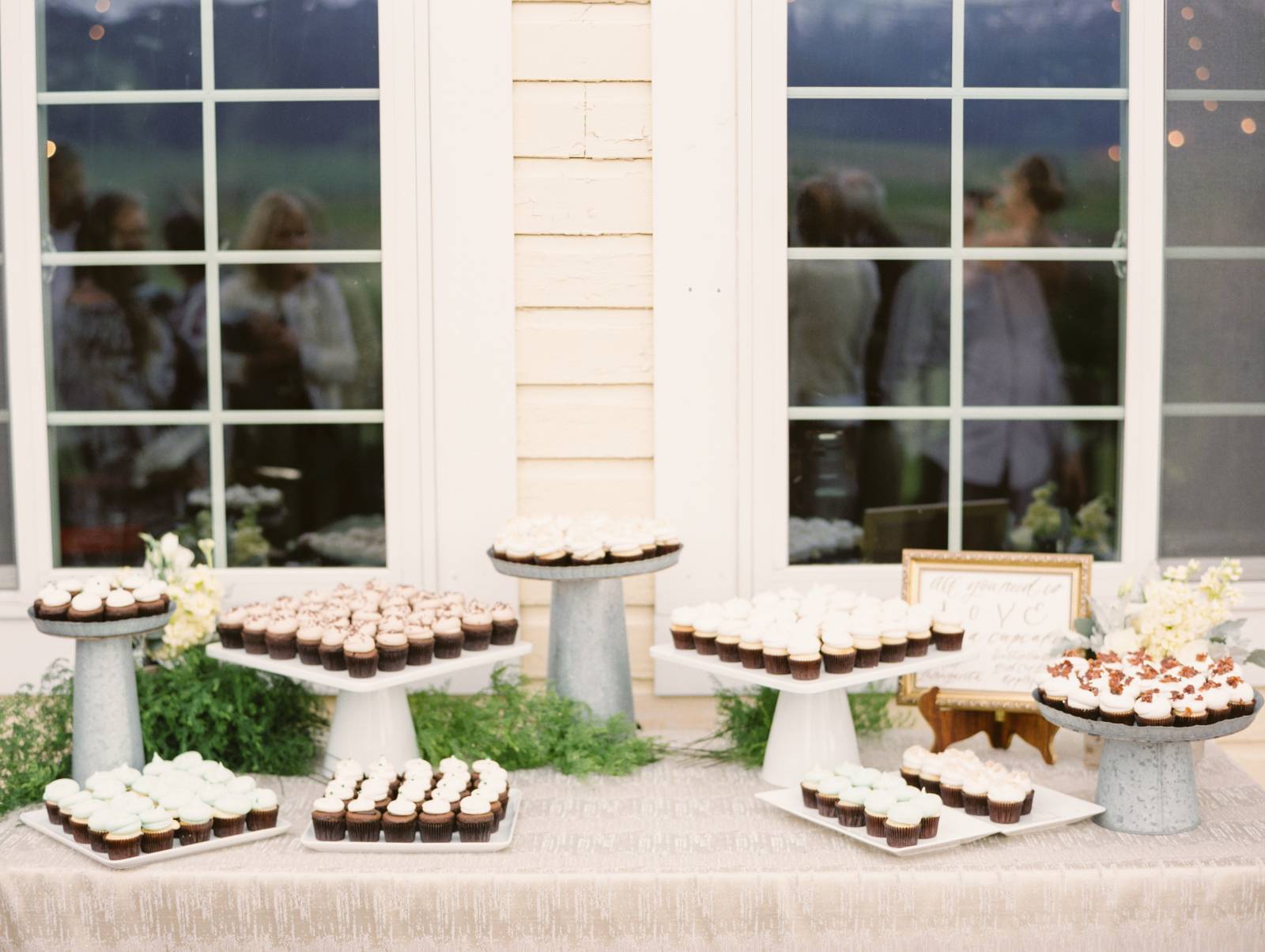 dessert bar | rustic wedding reception inspiration
