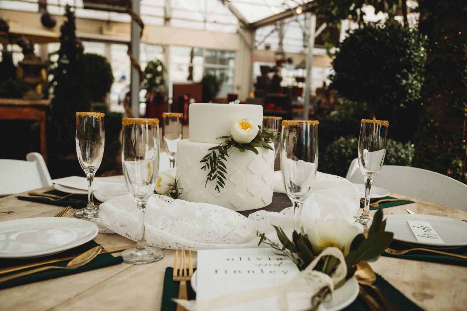 Winter Greenery Wedding Inspiration Salt Lake City Gallery