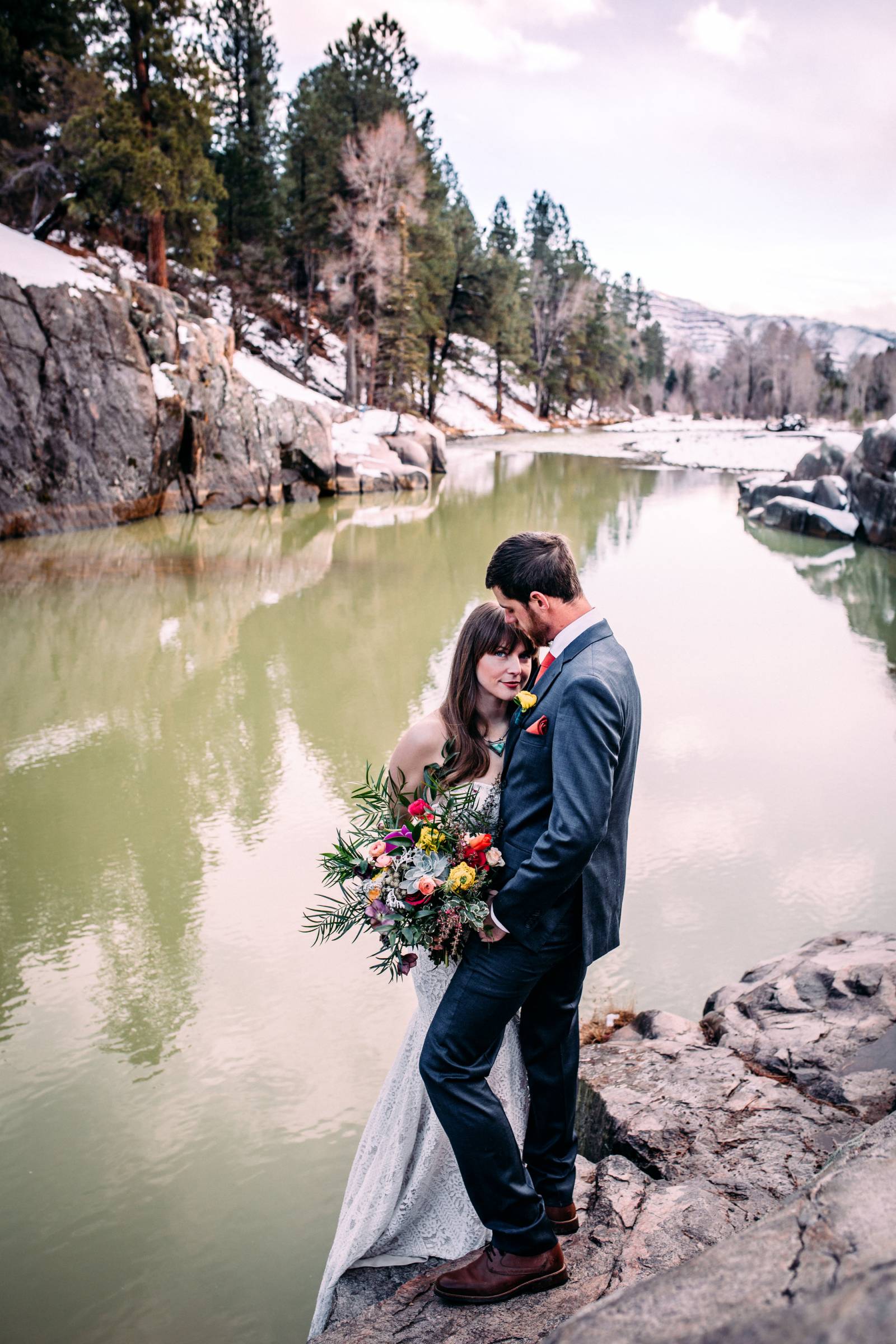 Emerald Isle Colorado elopement photo