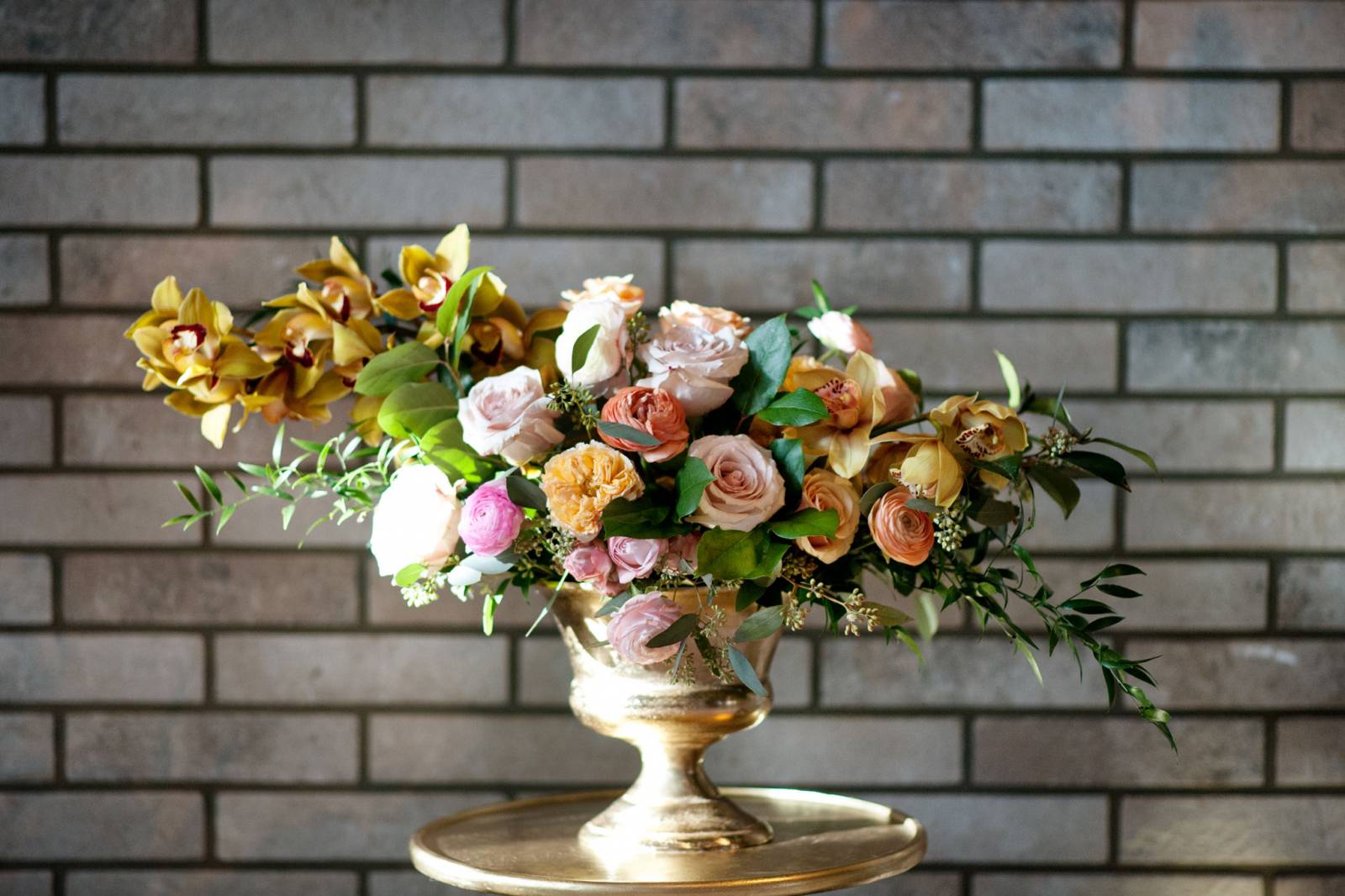pink and yellow floral wedding decor inspiration