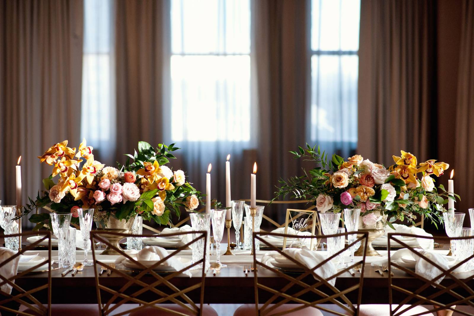 romantic indoor wedding reception decor inspiration