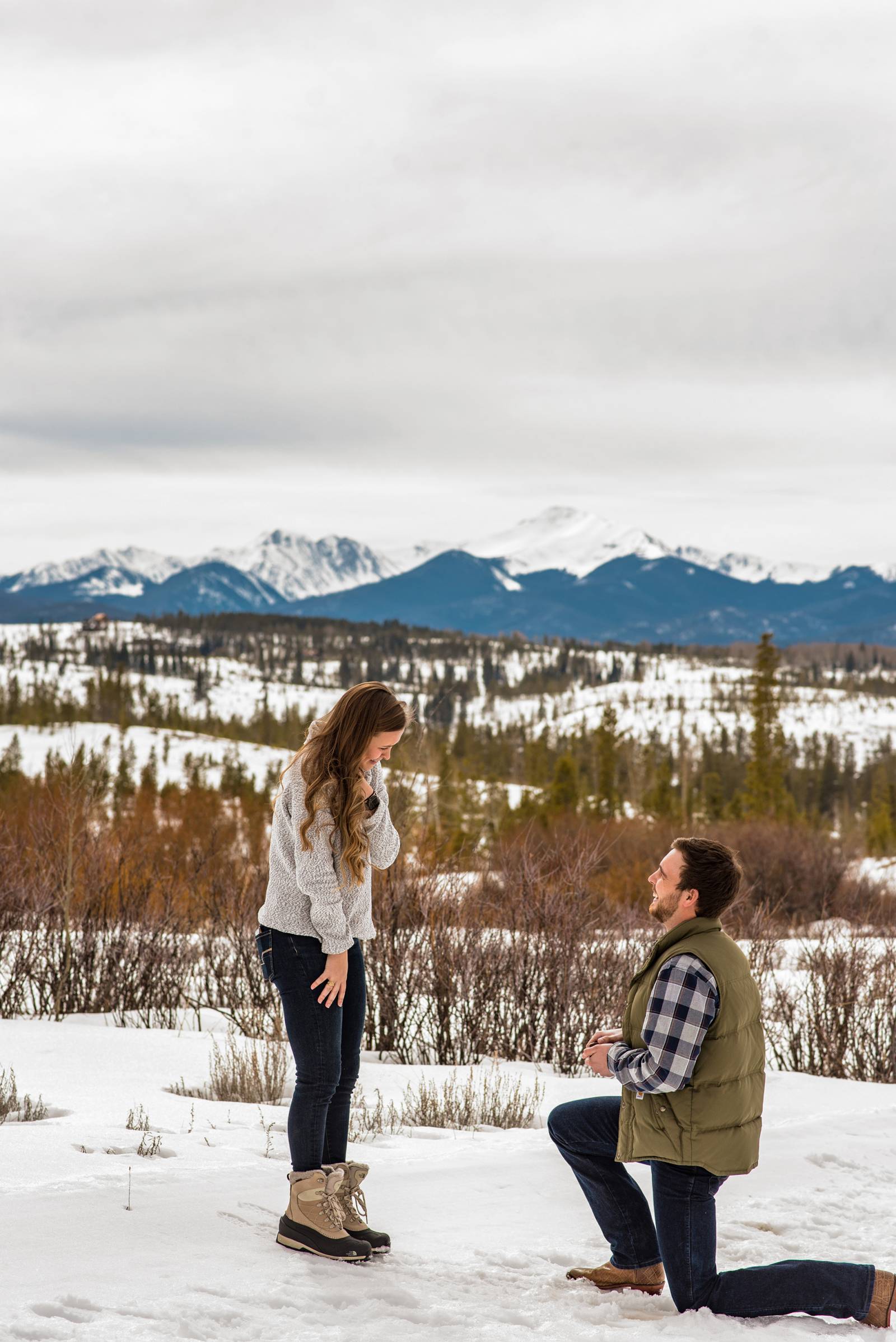 surprise proposal | Devil's Thumb Ranch Resort and Spa | Colorado wedding venue