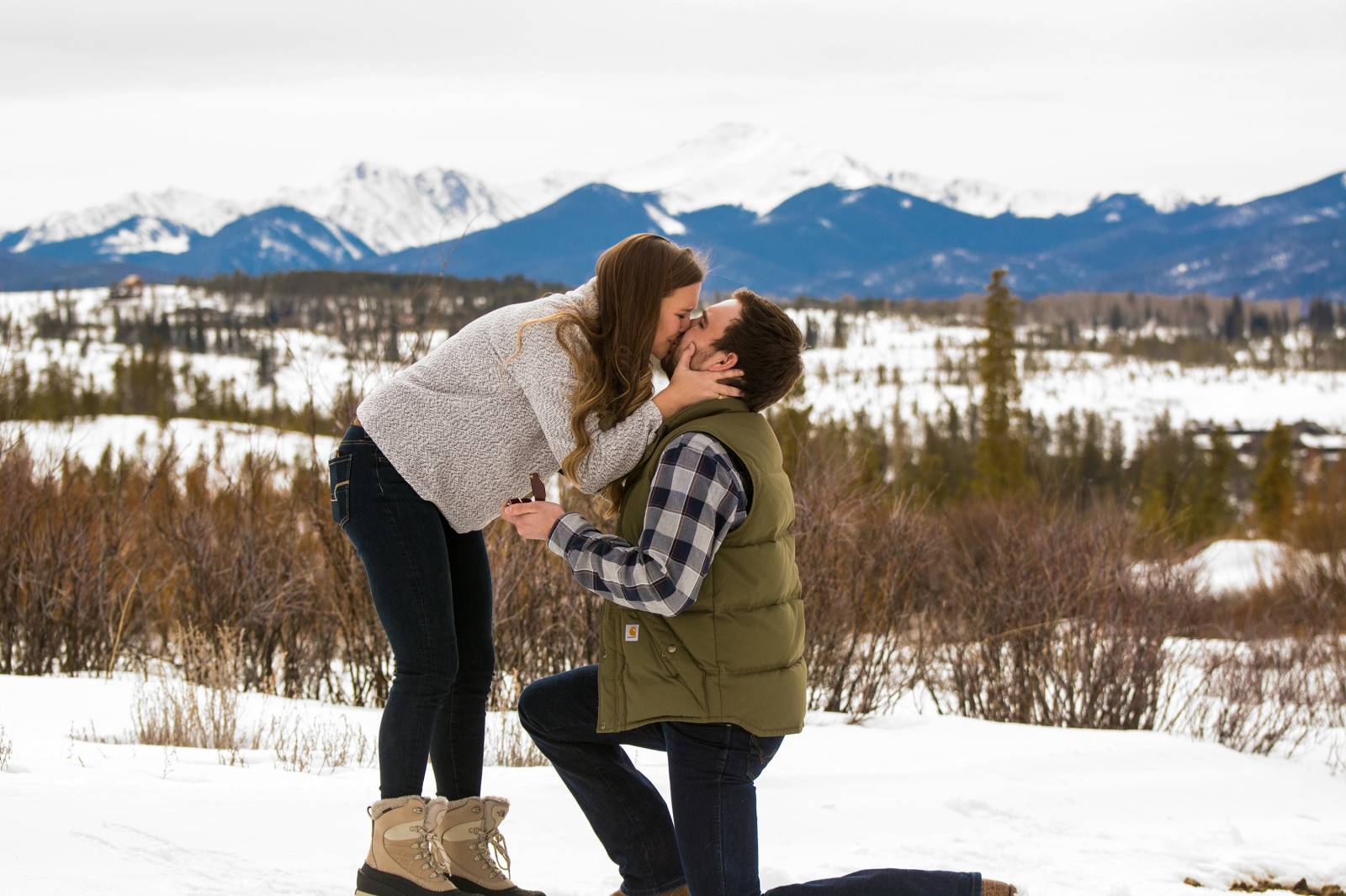 surprise proposal | Devil's Thumb Ranch Resort and Spa | Colorado wedding venue