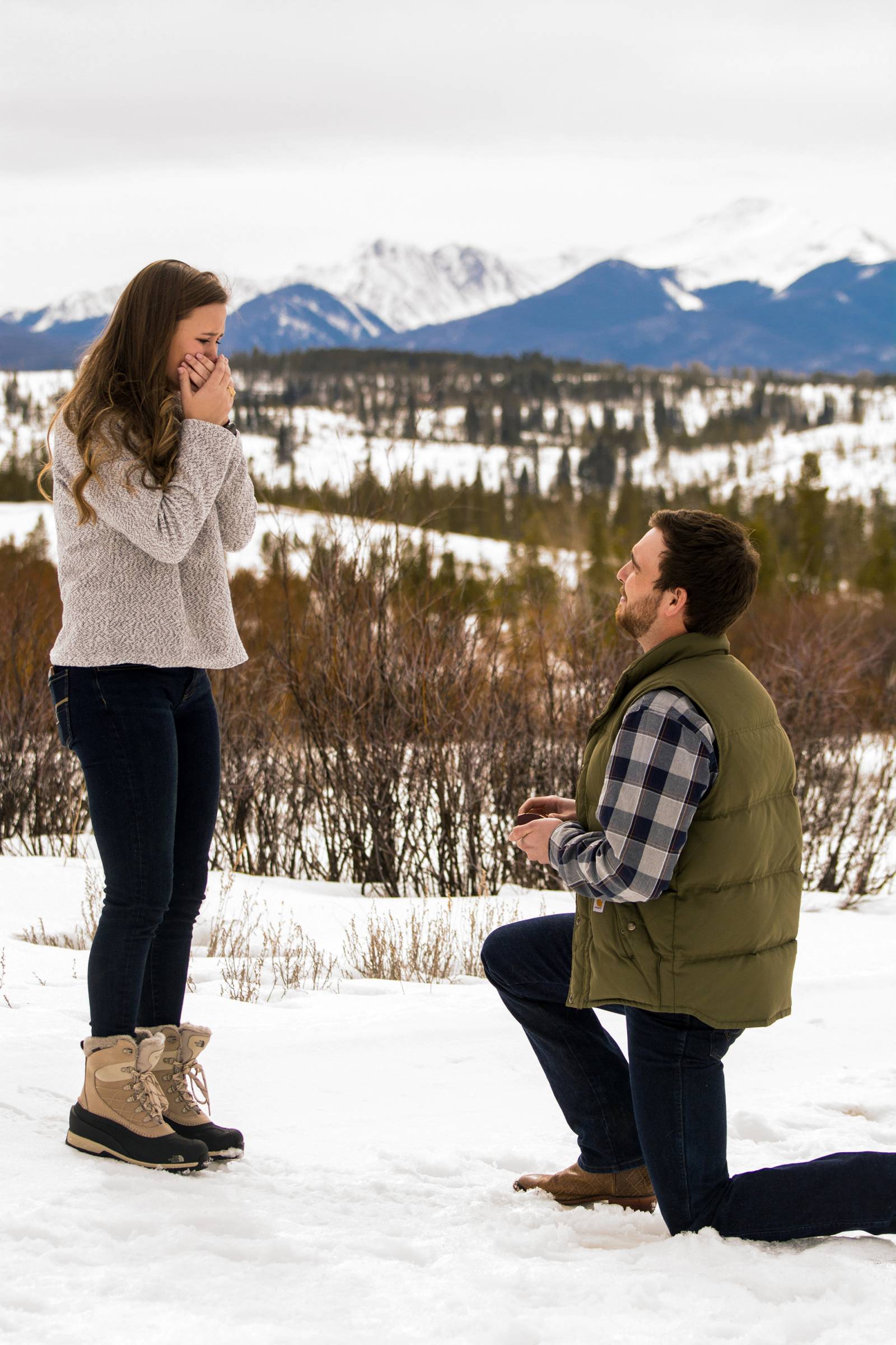 surprise proposal | Devil's Thumb Ranch Resort and Spa | Colorado wedding venue