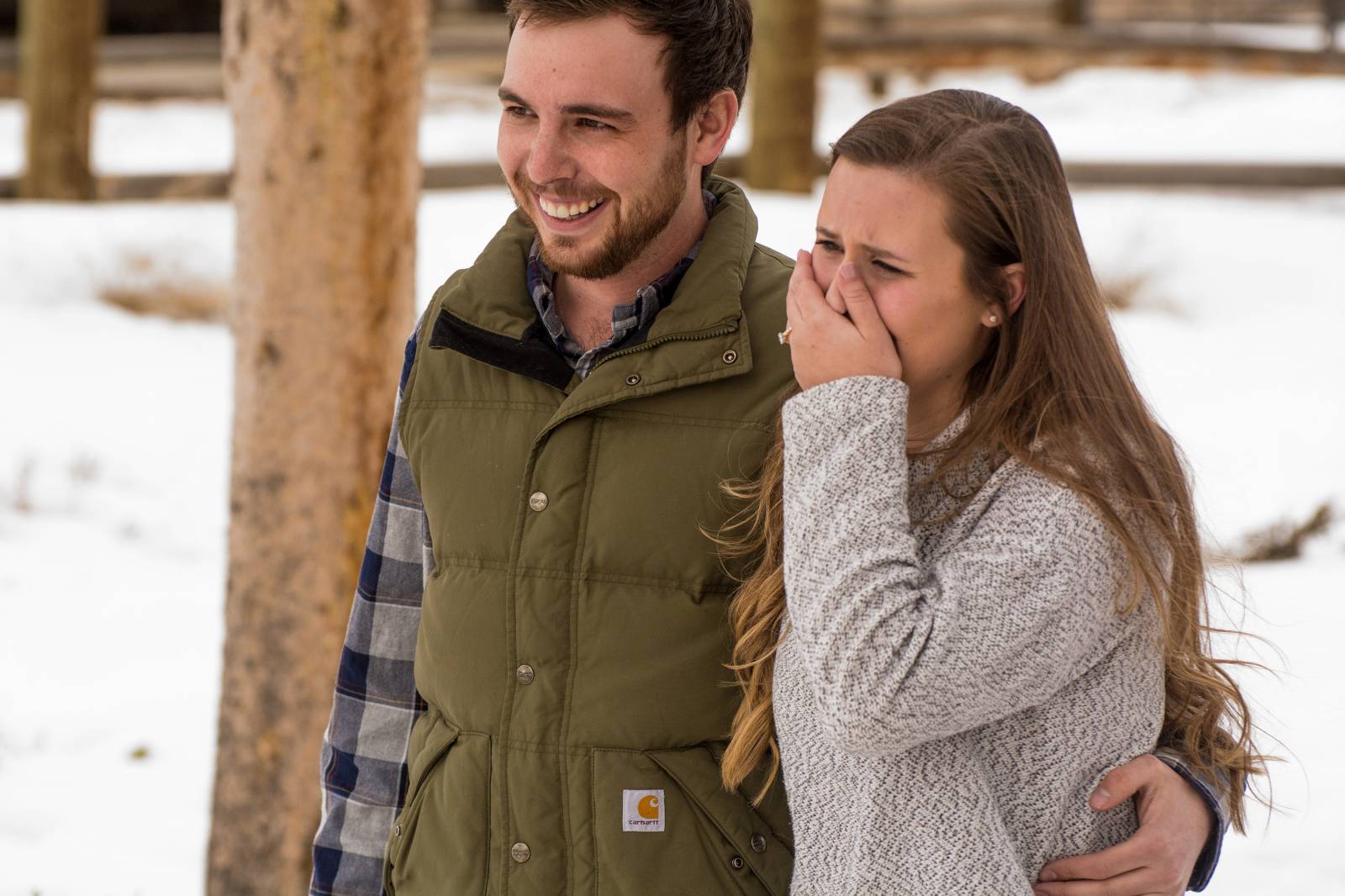 surprise proposal | Devil's Thumb Ranch Resort and Spa | Colorado wedding venue