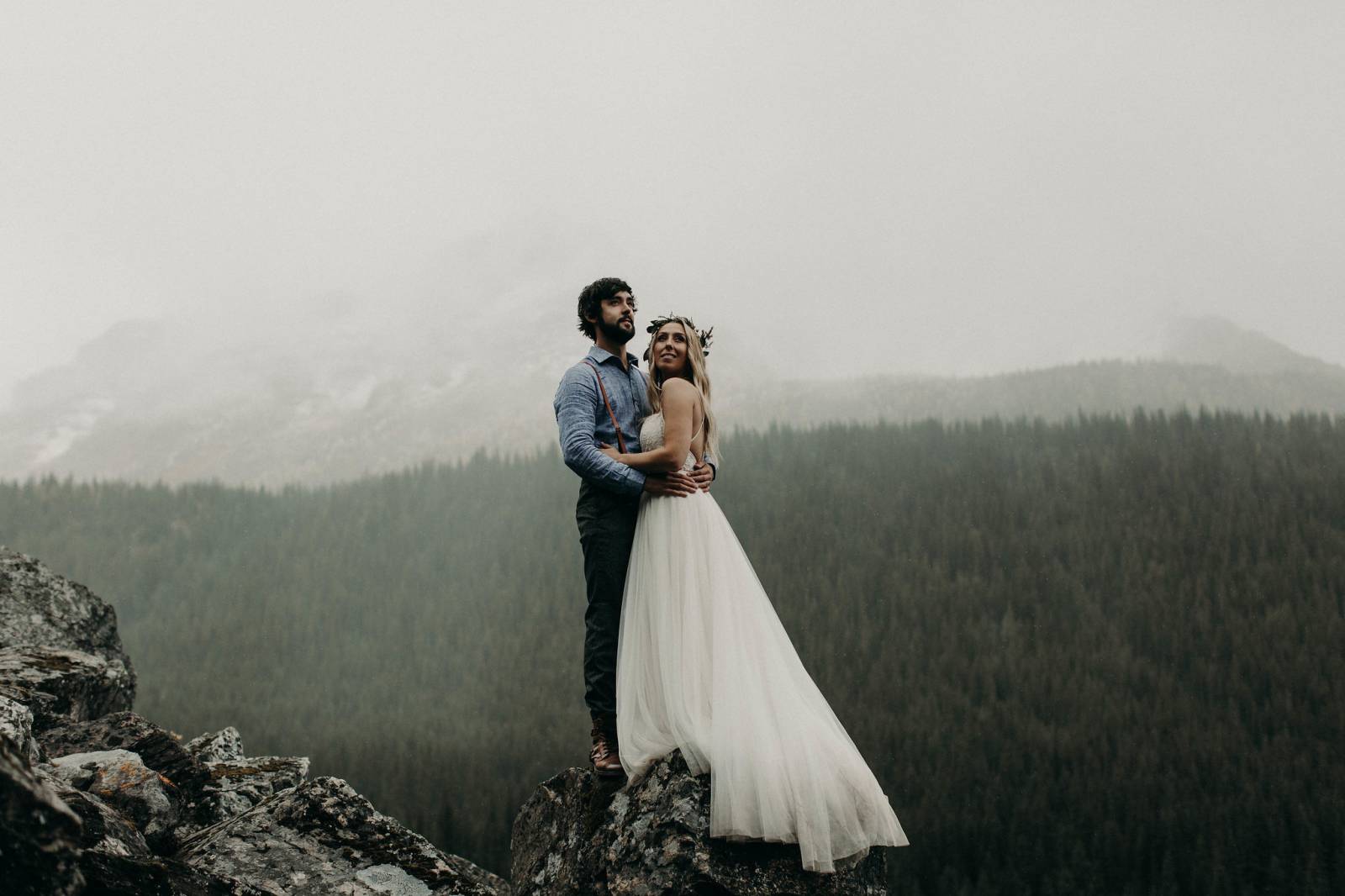 Banff lakeside elopement | romantic destination elopement