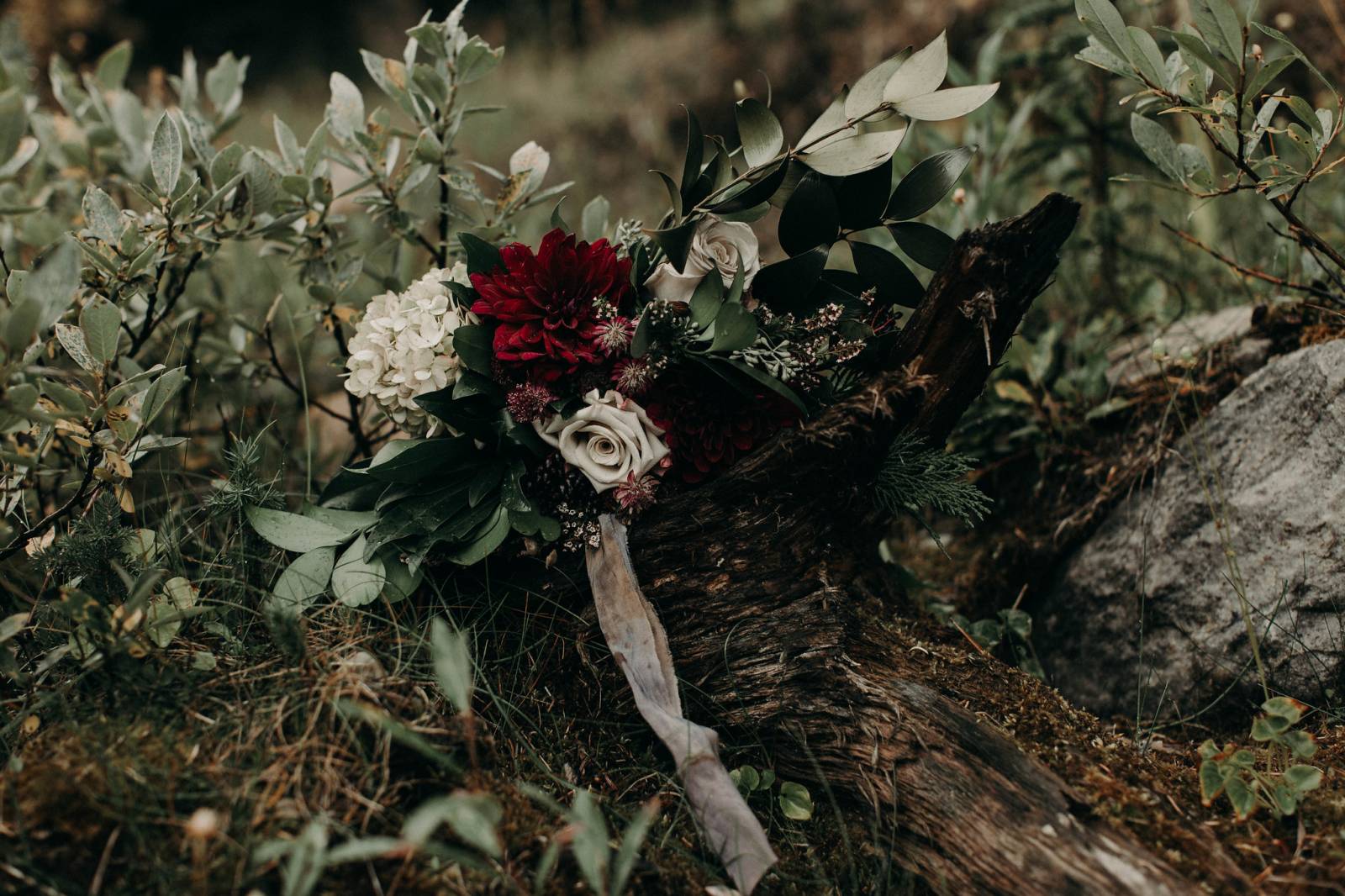 eloping in Yoho National Park | elopement destination | wedding bouquet