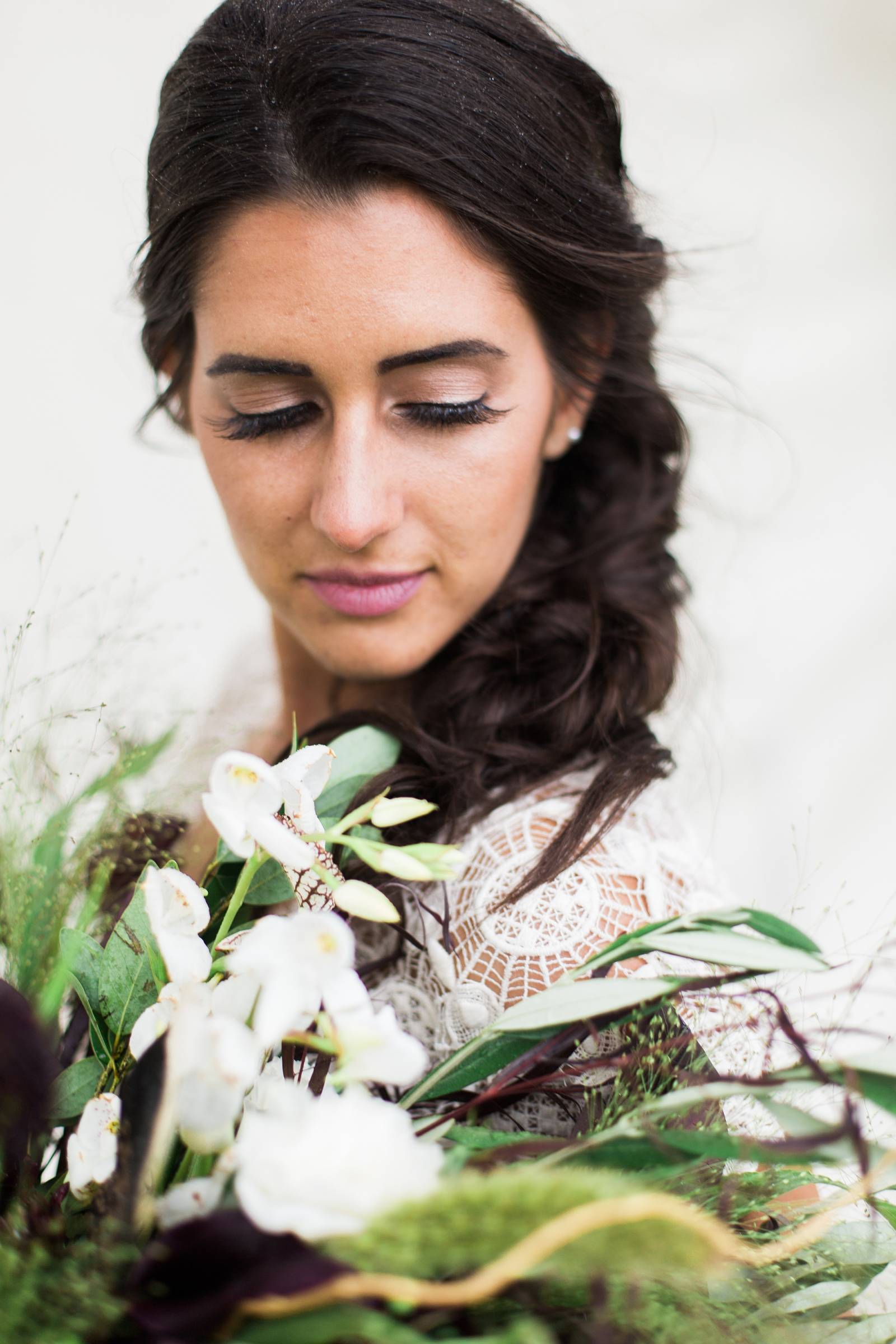 romantic bohemian bridal portrait | Yellowstone Under Canvas | Montana wedding venue