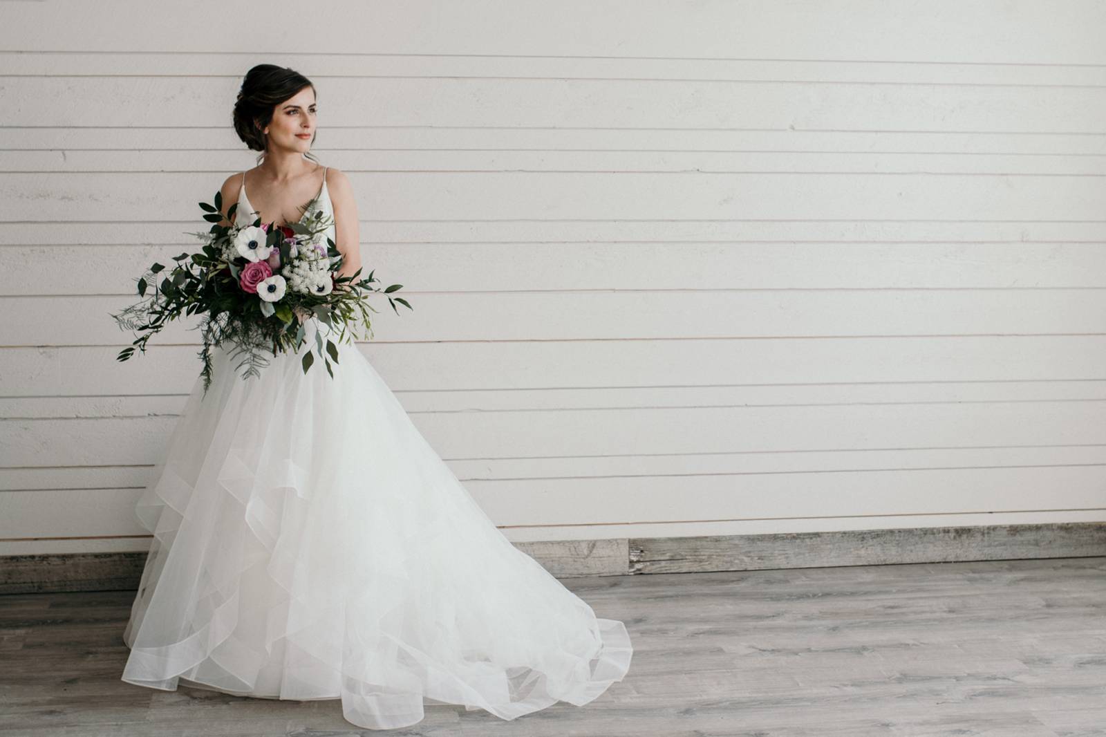 bride portrait captured by Honeybee Weddings | blue and pink jewel toned wedding inspiration | Monta