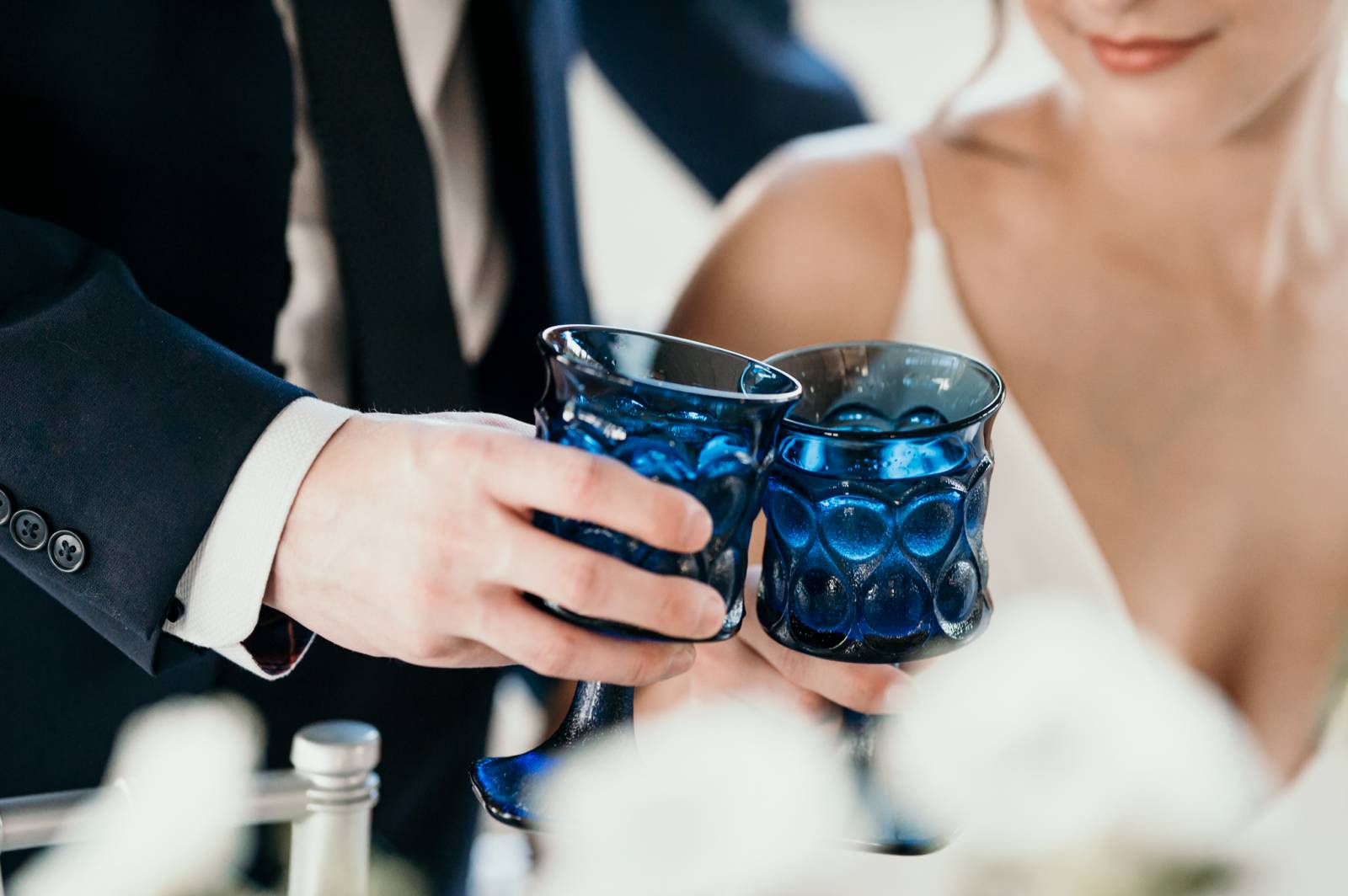 cheers to saying I do | blue and pink jewel toned wedding inspiration | Montana styled shoot