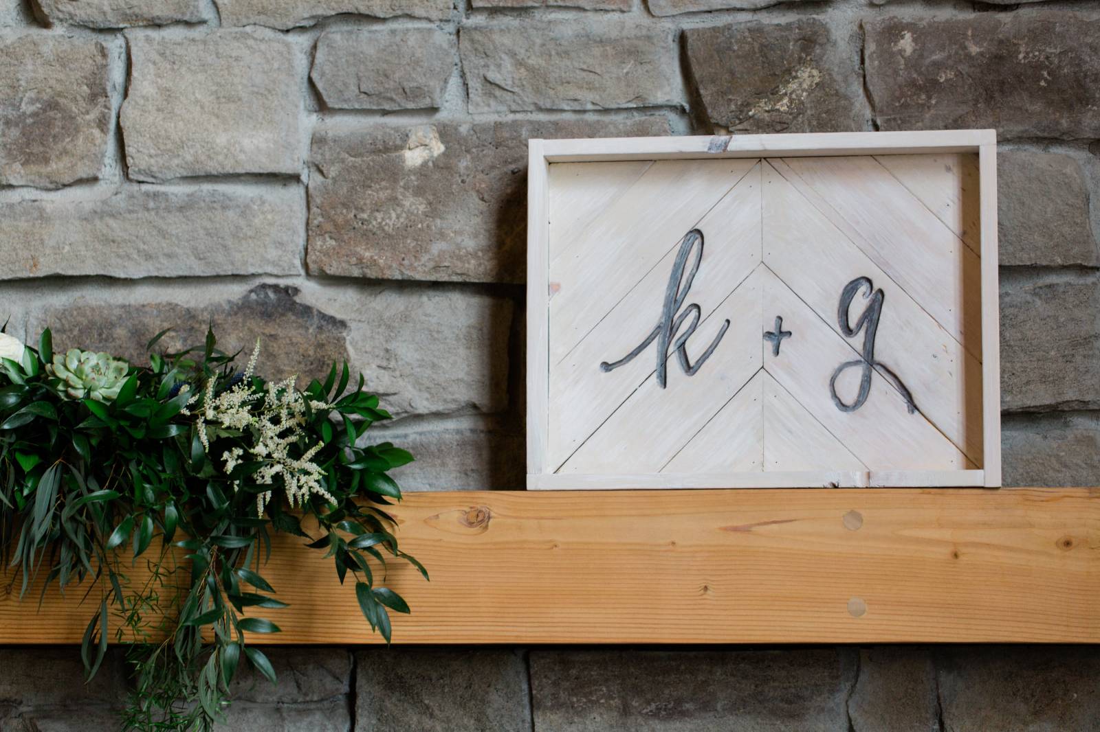 Montana barn wedding inspiration | initial sign decor