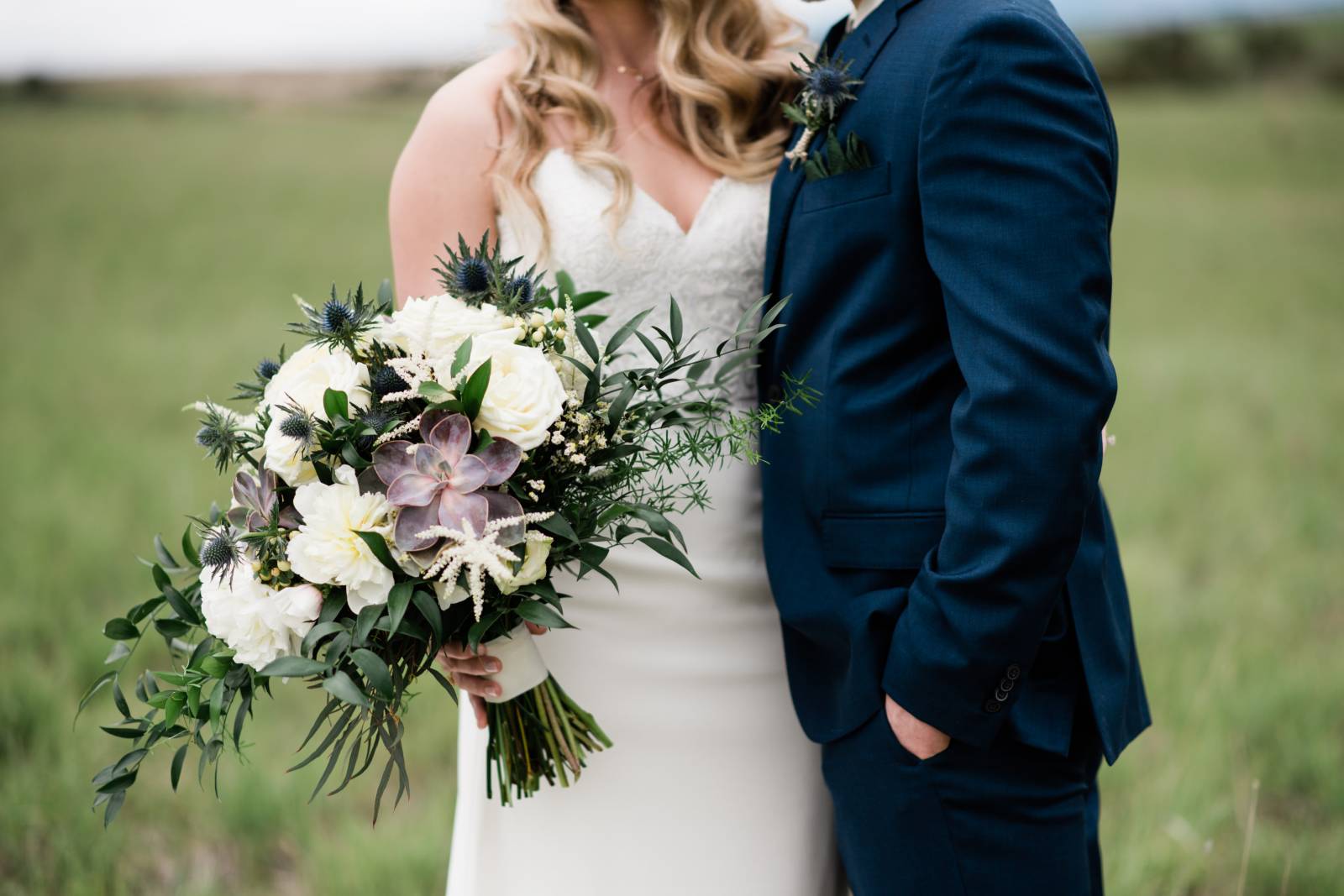 Montana barn wedding inspiration | portrait of bride and groom