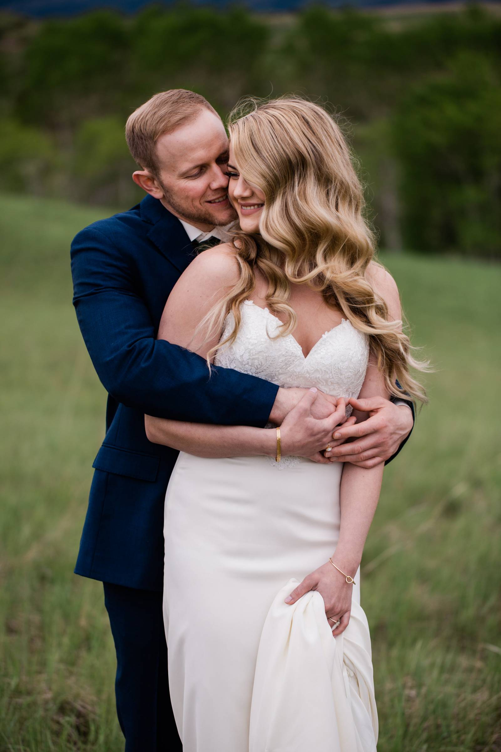 Montana barn wedding inspiration | bride and groom