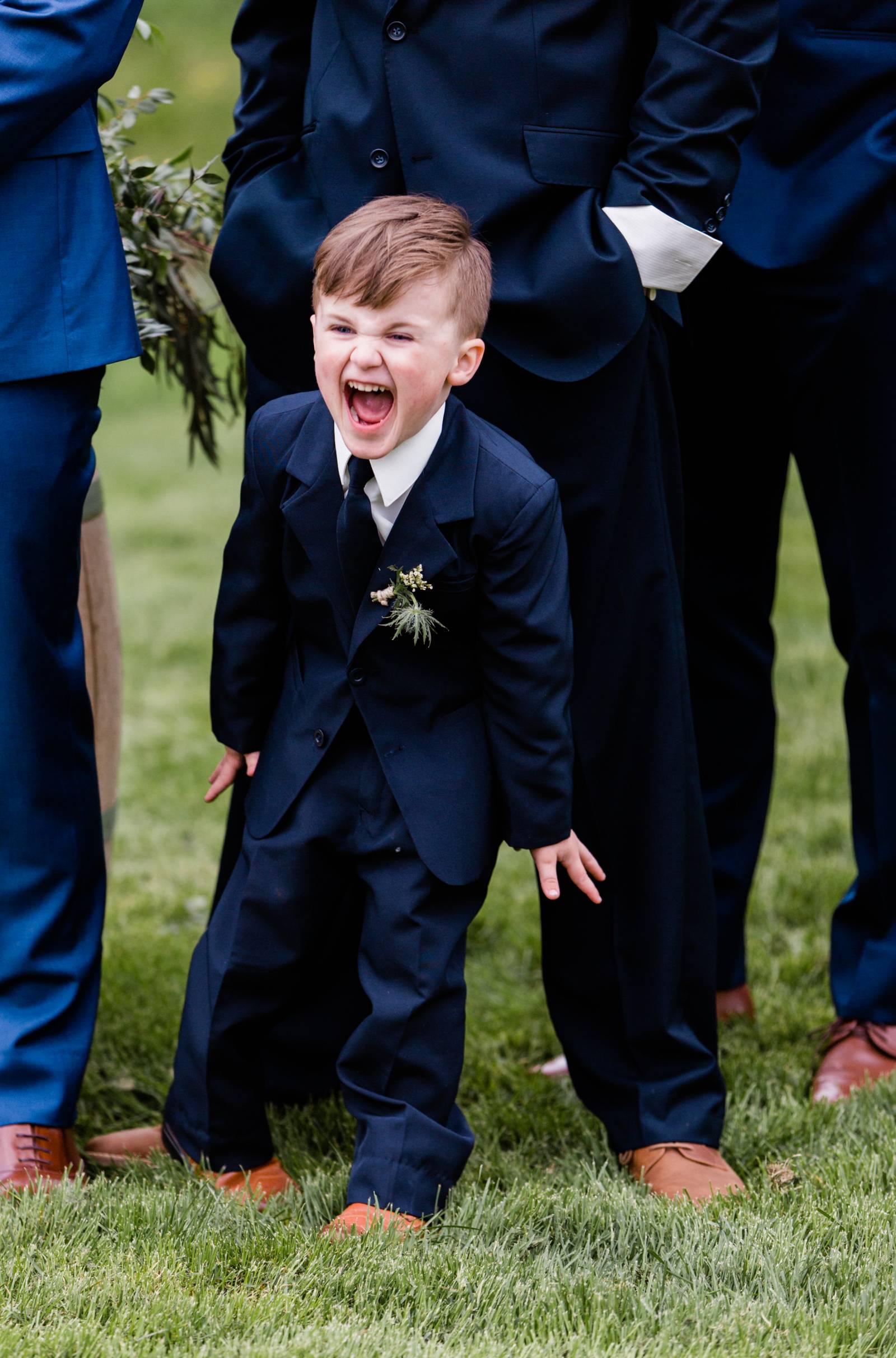 Montana barn wedding inspiration | ring bearer