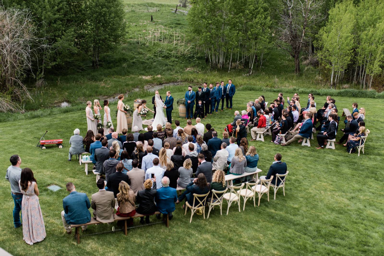 Montana barn wedding inspiration | wedding ceremony