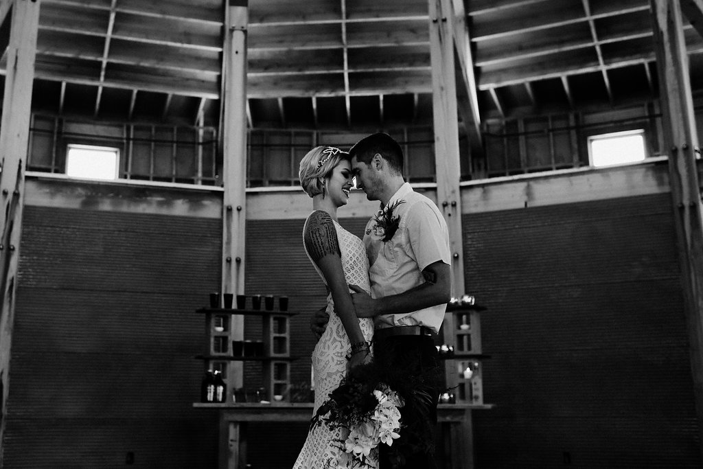 portrait of bride and groom | wedding planned and styled by Champagne & Linen