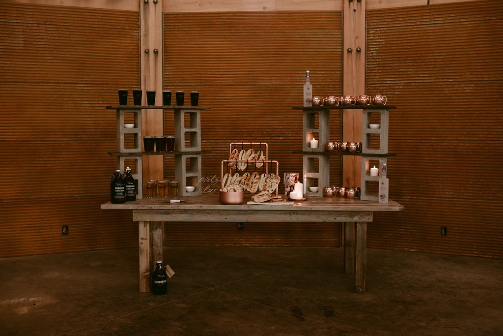 copper wedding decor inspiration | wedding planned and styled by Champagne & Linen