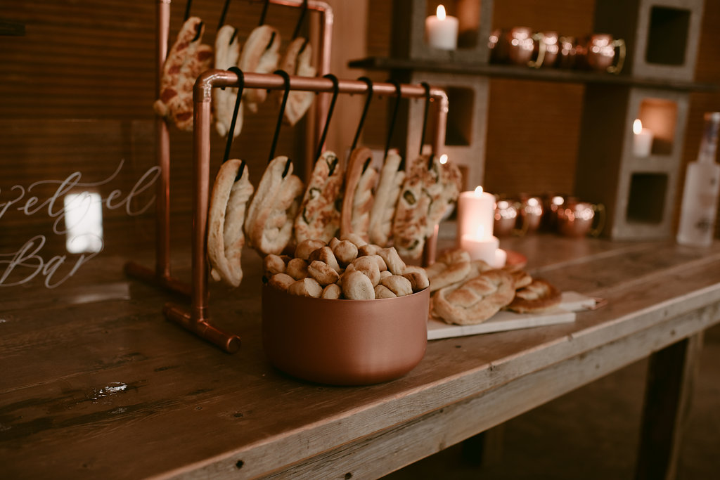 copper wedding decor inspiration | wedding planned and styled by Champagne & Linen
