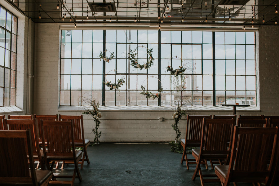 indoor intimate wedding ceremony