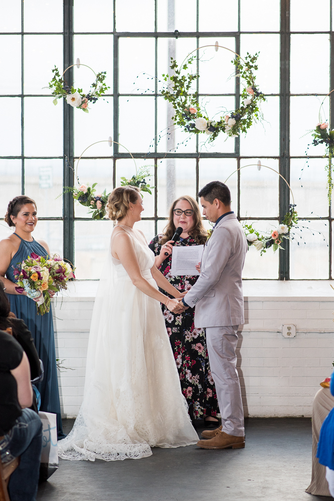 indoor wedding ceremony | urban inspiration