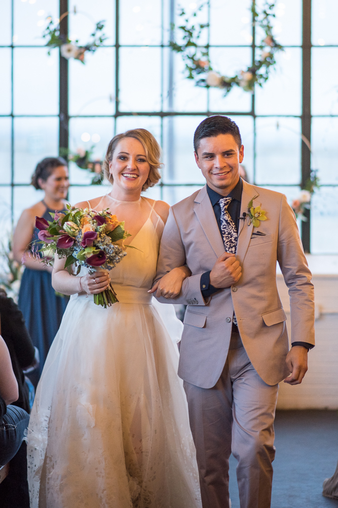 urban indoor wedding ceremony | inspiration