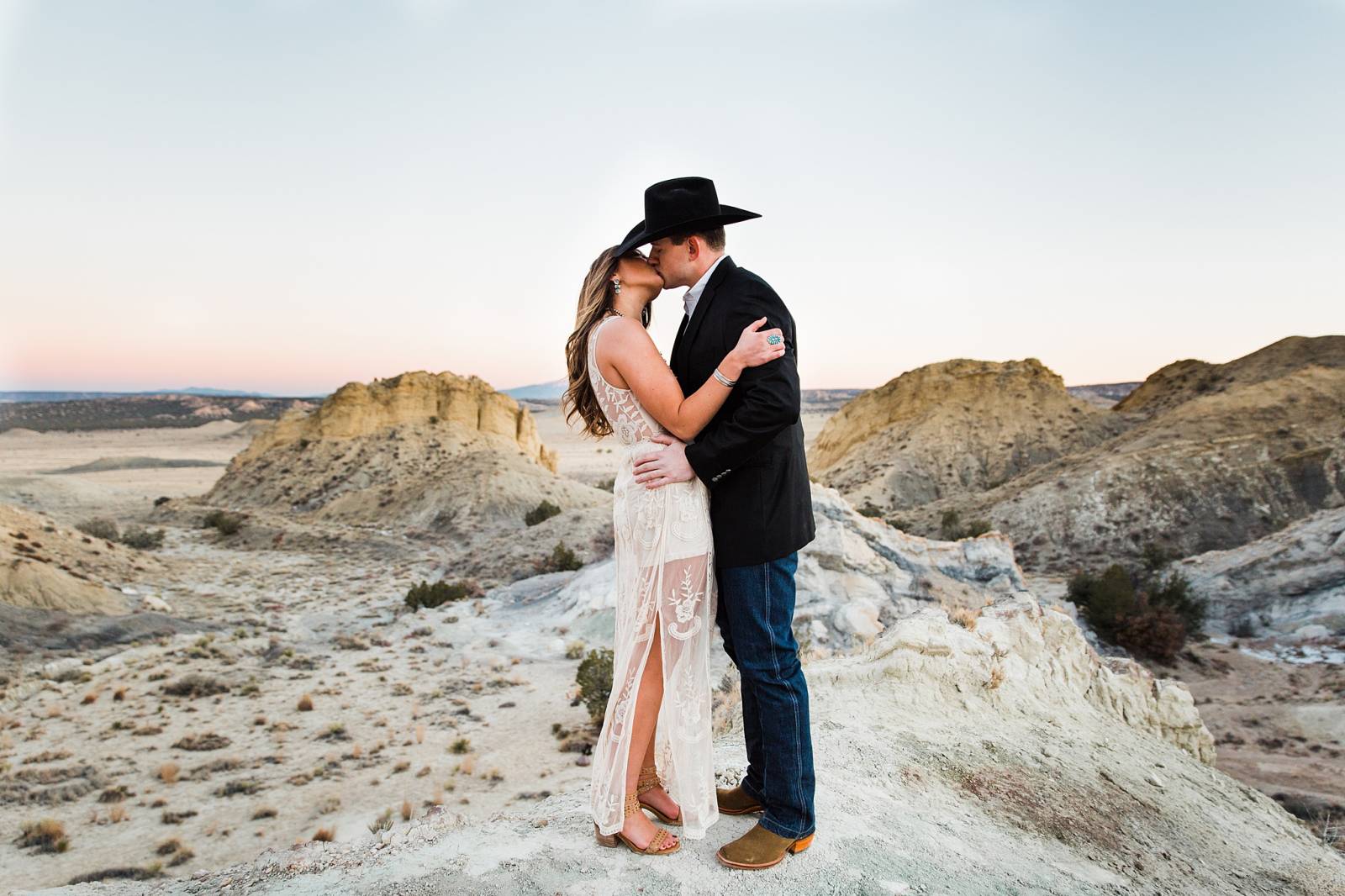 Southwestern summer engagement inspiration captured by New Mexico Wedding Photographer, Arielei Kinz