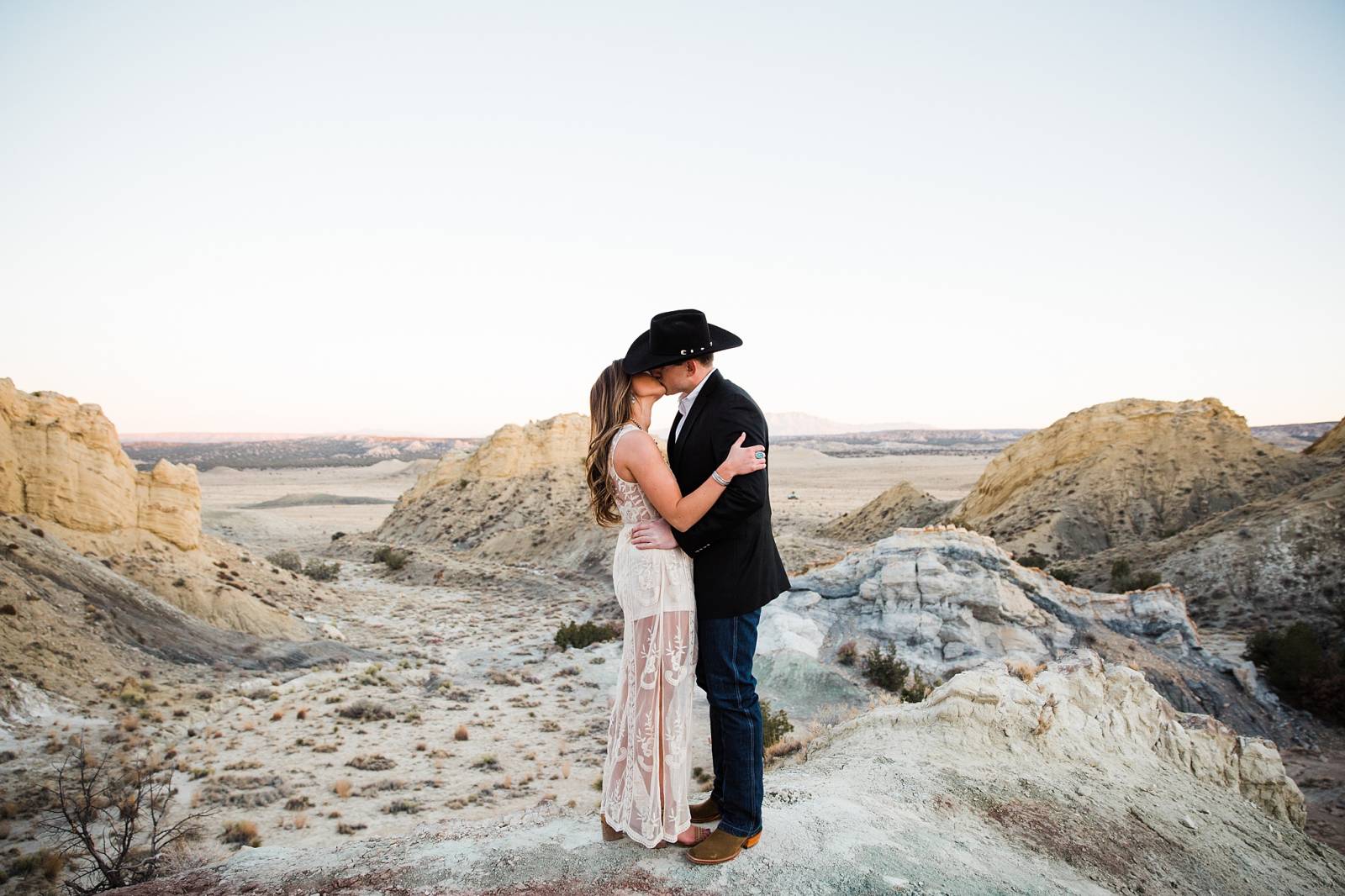 Southwestern summer engagement inspiration captured by New Mexico Wedding Photographer, Arielei Kinz