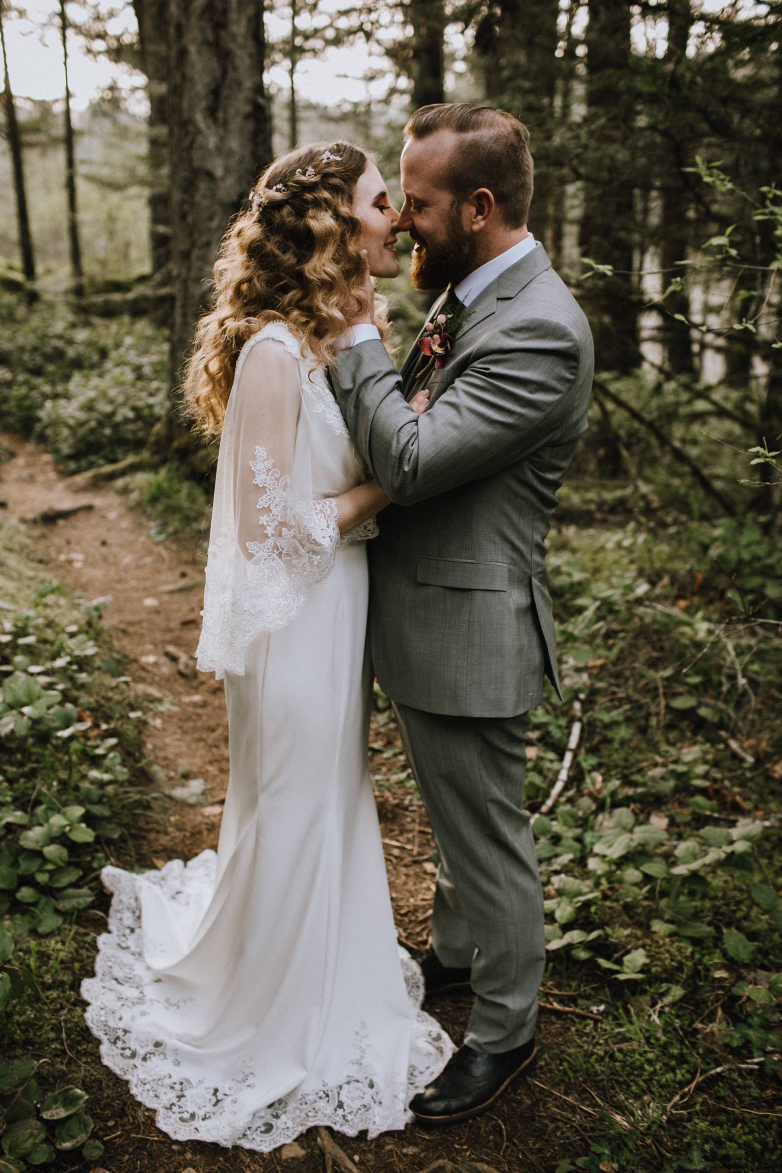bohemian wedding inspiration | bride and groom