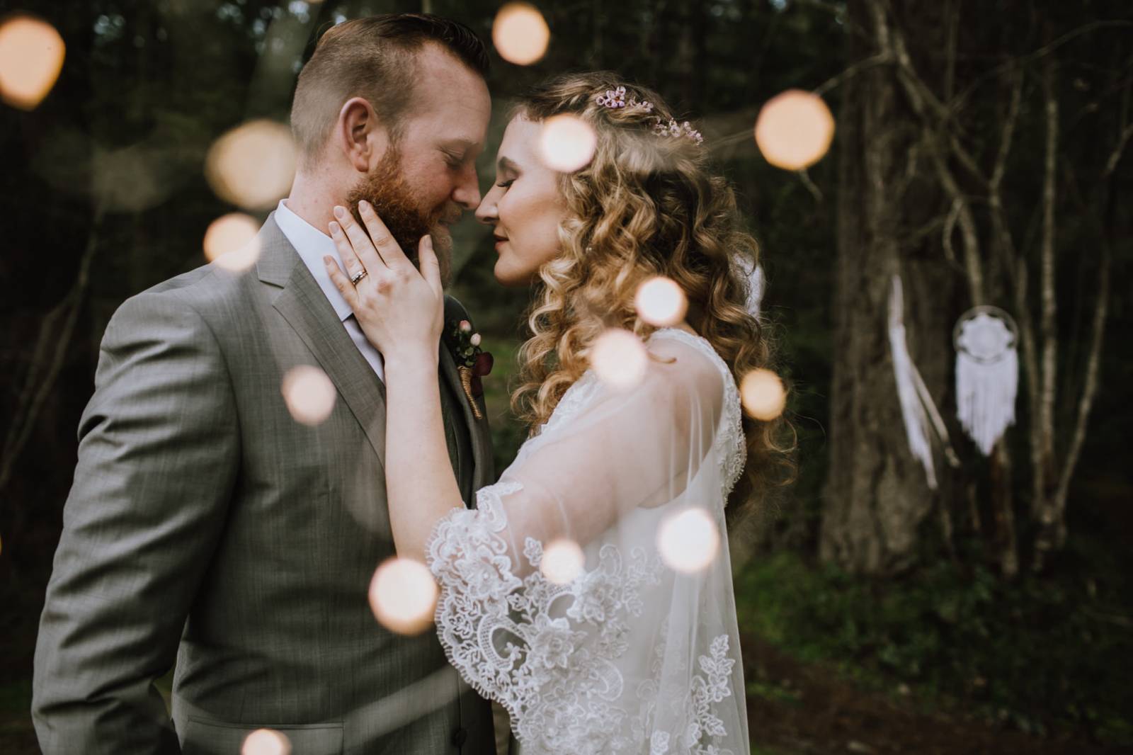 bohemian wedding inspiration | bride and groom