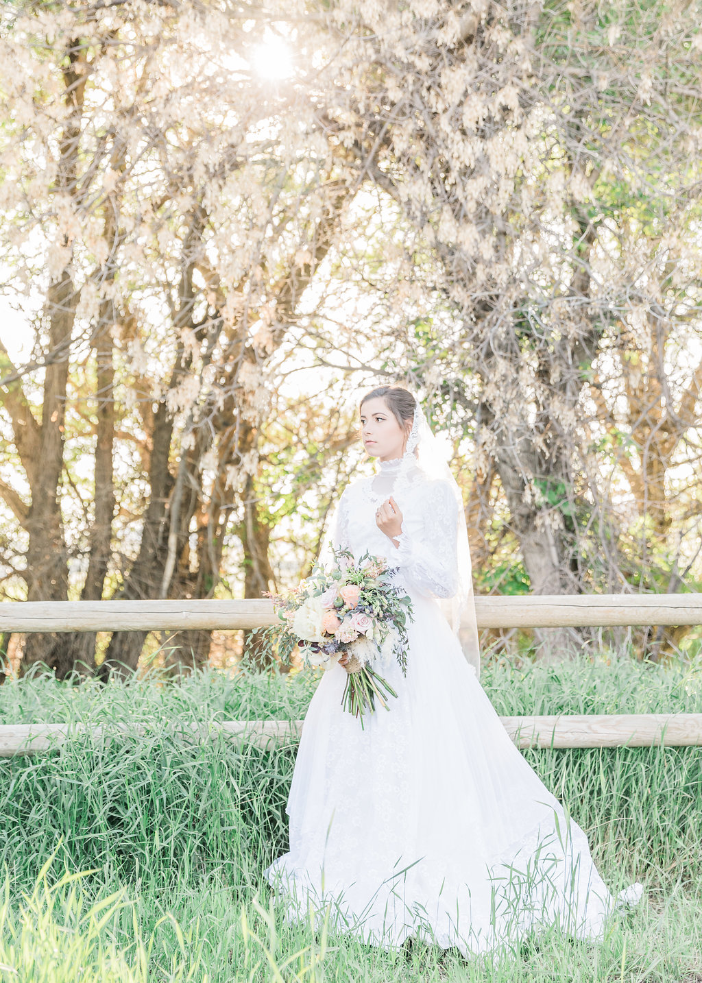 Montana ethereal bridal portraits captured by wedding photographer KC Kreit Photography