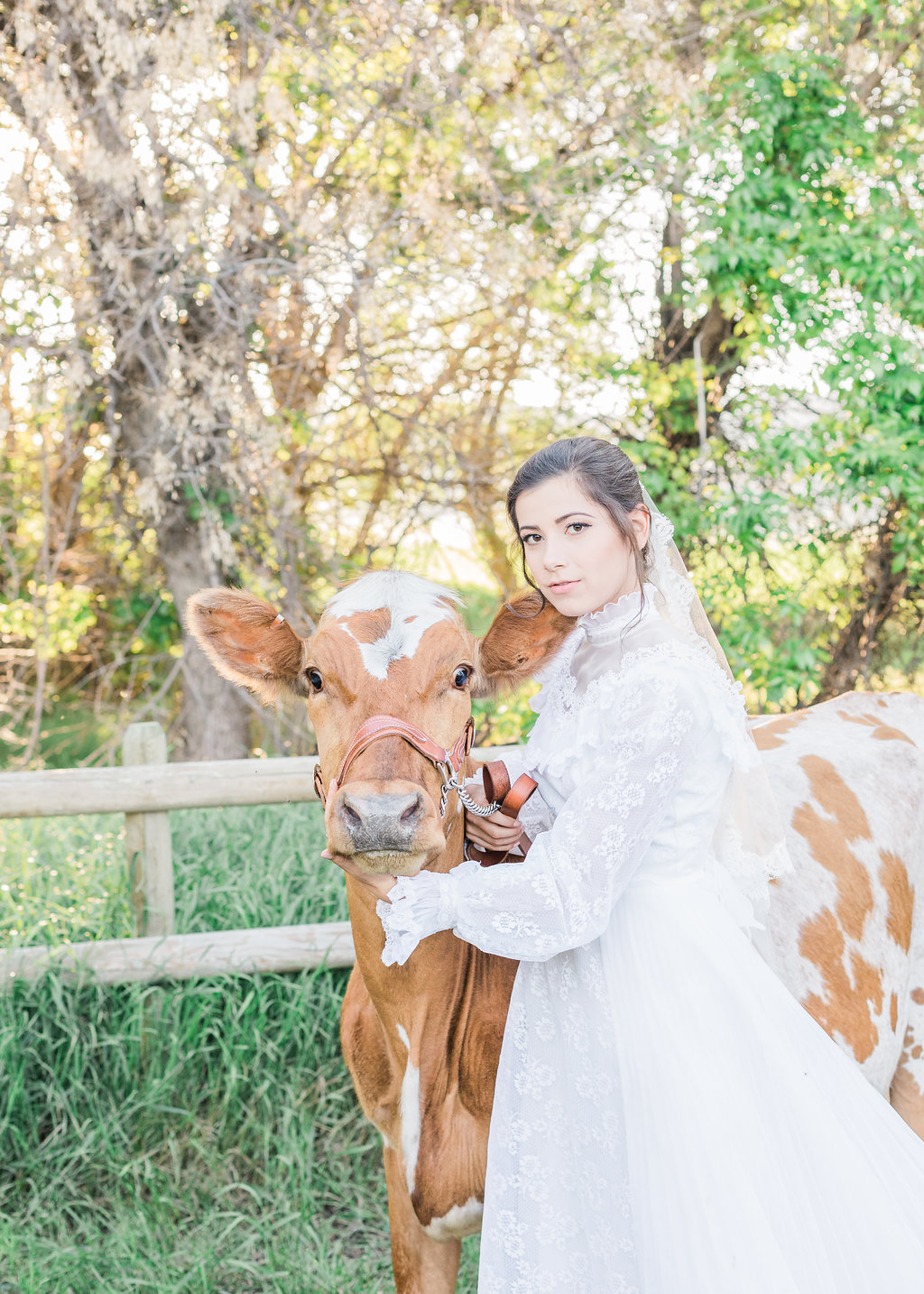 Montana farm wedding inspiration | Montana ethereal bridal portraits captured by wedding photographe