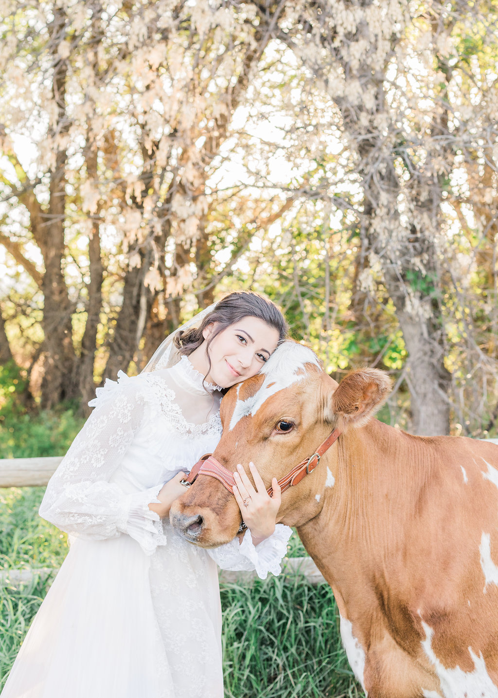 Montana farm wedding inspiration | Montana ethereal bridal portraits captured by wedding photographe