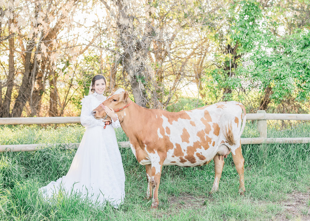 Montana farm wedding inspiration | Montana ethereal bridal portraits captured by wedding photographe