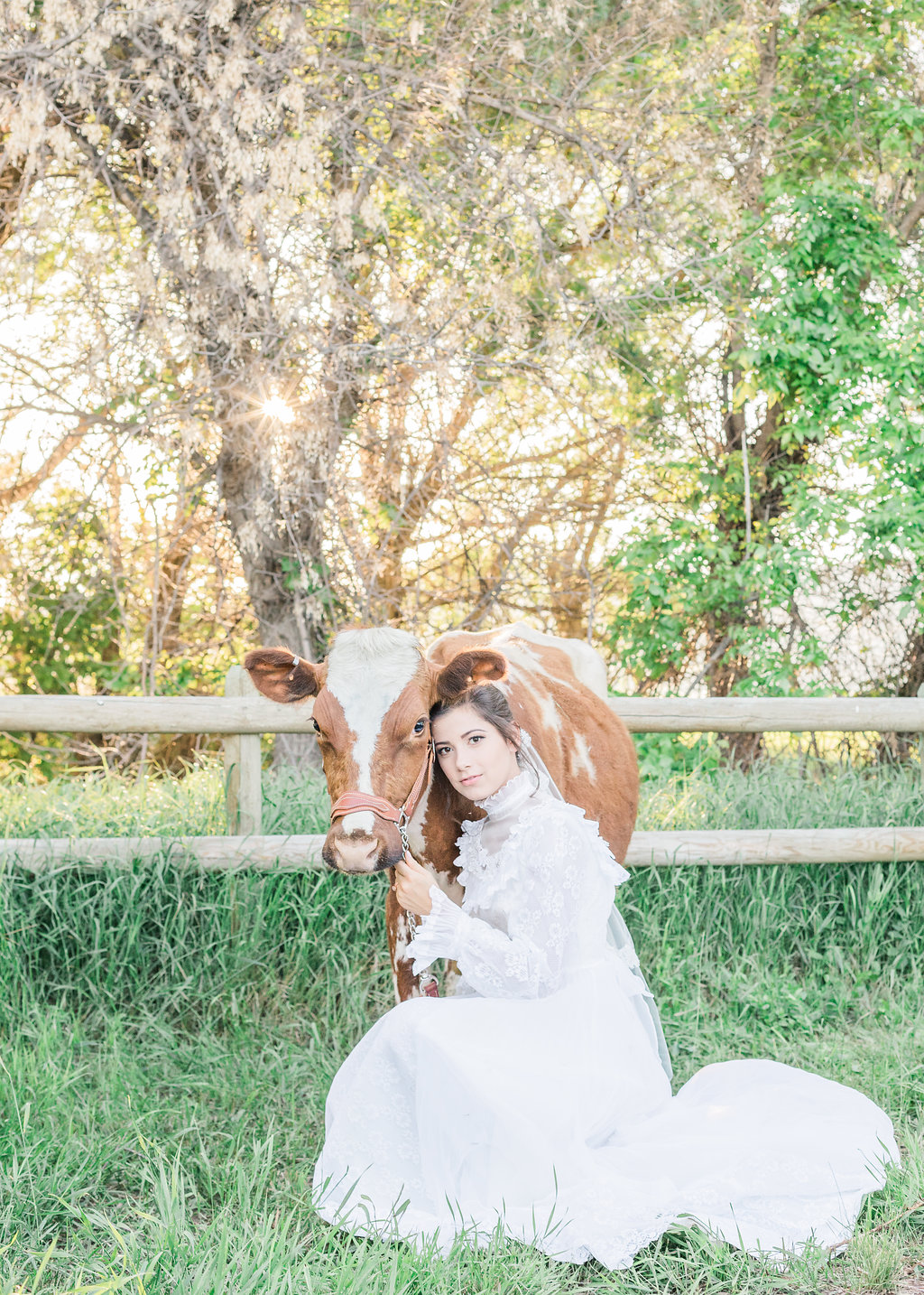 Montana farm wedding inspiration | Montana ethereal bridal portraits captured by wedding photographe