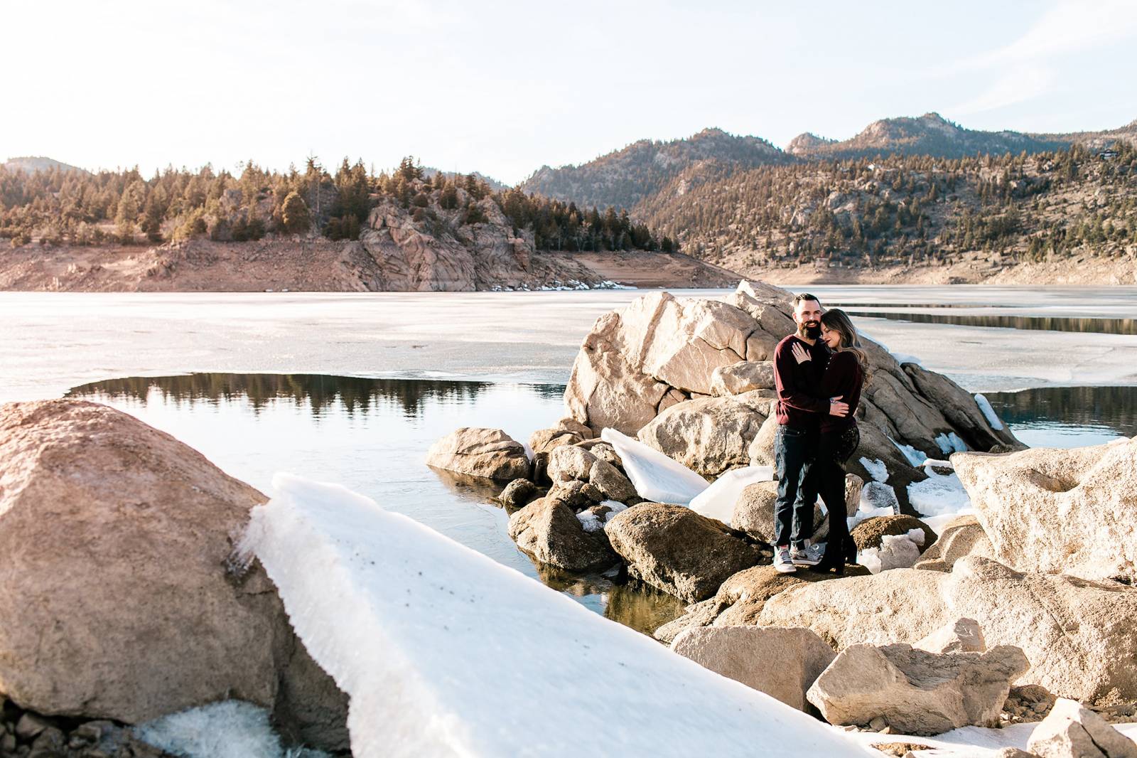 Gross Reservoir Engagement session with wedding photographer Jennifer Elle Photography | Colorado in