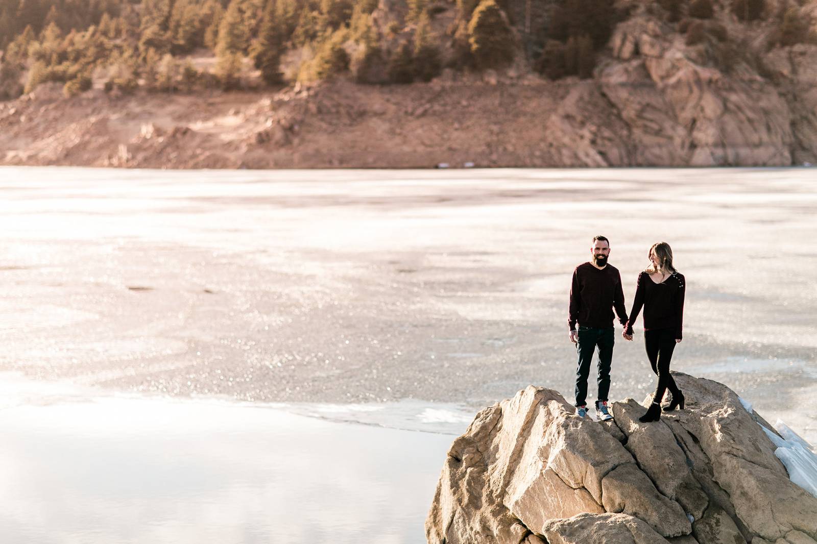 Gross Reservoir Engagement session with wedding photographer Jennifer Elle Photography | Colorado in