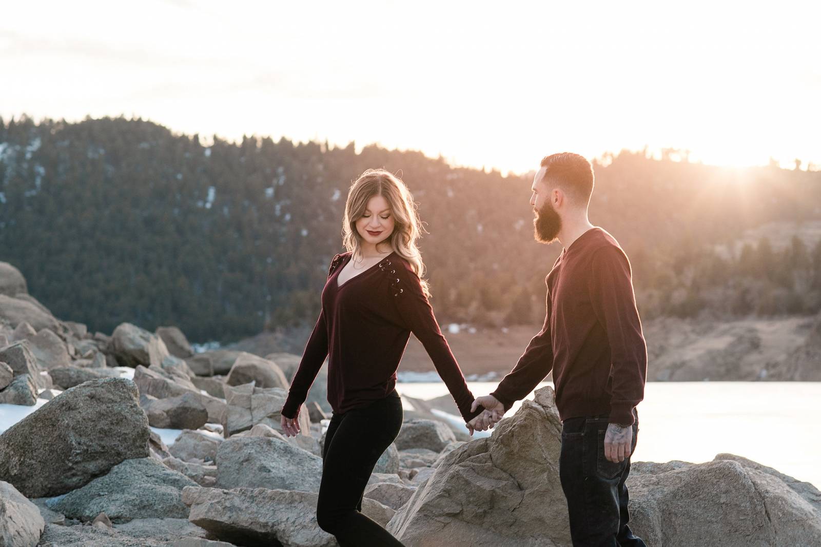 Gross Reservoir Engagement session with wedding photographer Jennifer Elle Photography | Colorado in