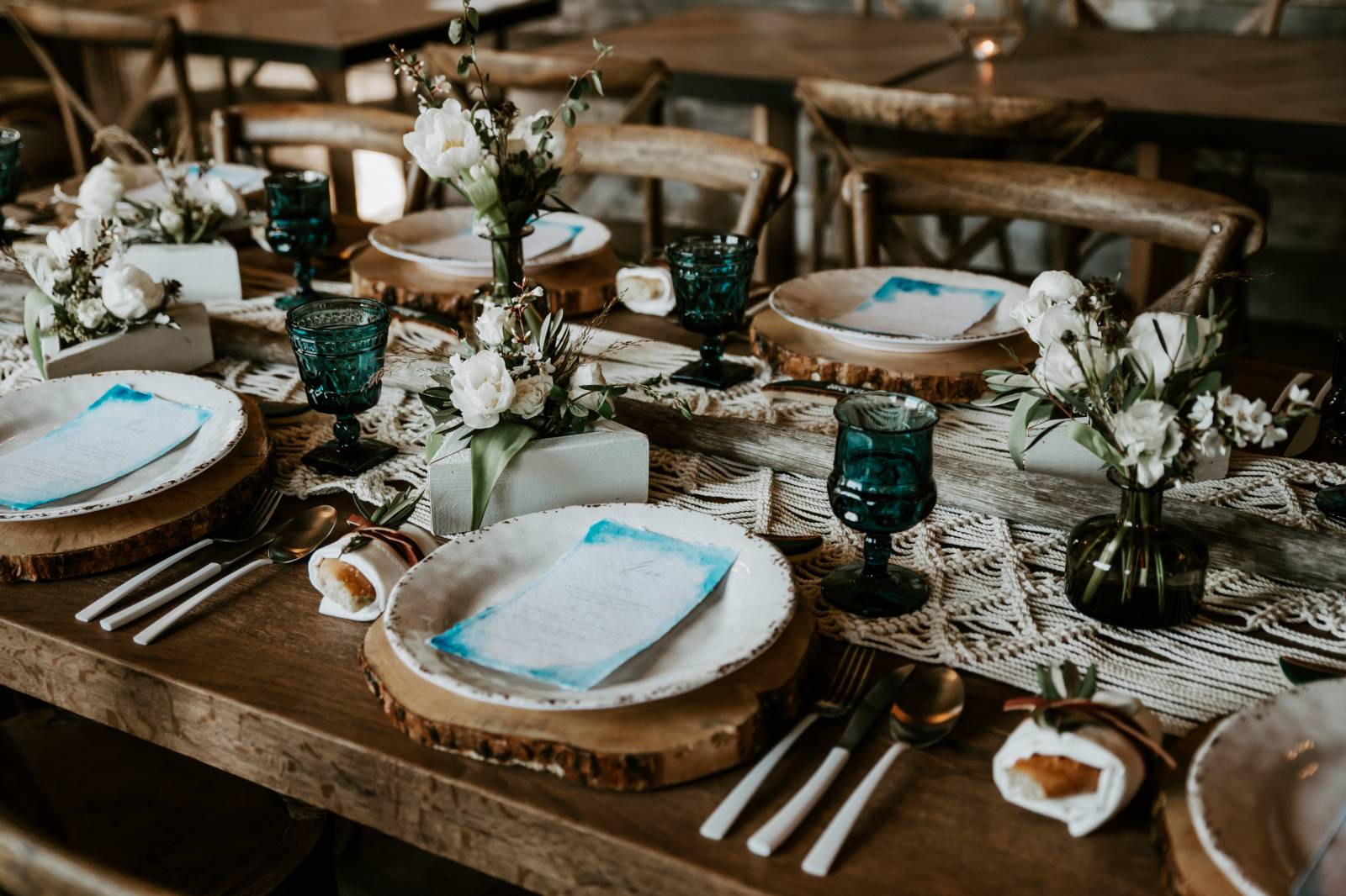 vintage wedding inspiration at Creekside Villa in Canmore | reception decor