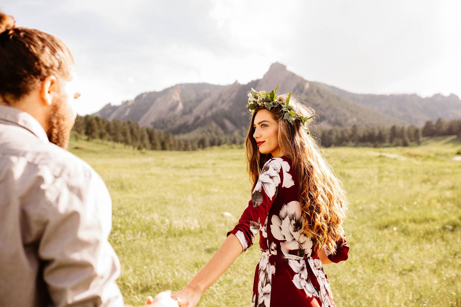 Chautauqua Park Couples Session captured in Boulder, Colorado by wedding photographer Kayla Bri Phot