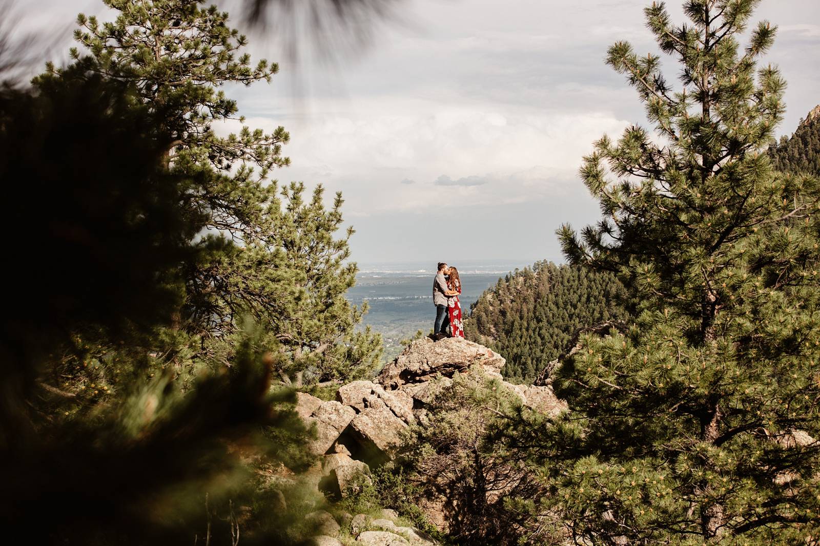 Chautauqua Park Couples Session captured in Boulder, Colorado by wedding photographer Kayla Bri Phot