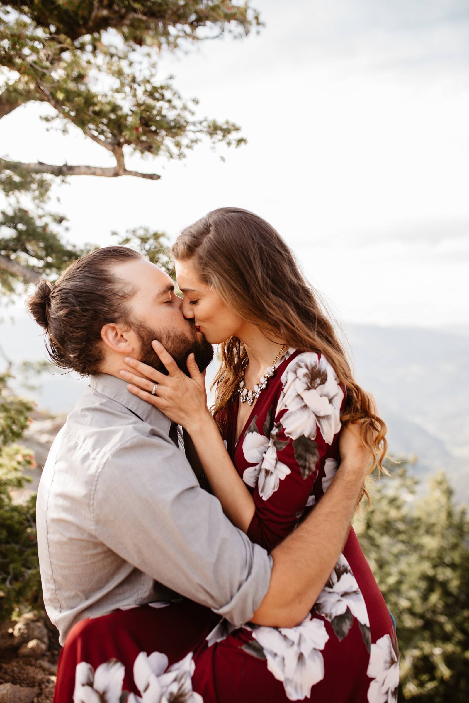 Chautauqua Park Couples Session captured in Boulder, Colorado by wedding photographer Kayla Bri Phot