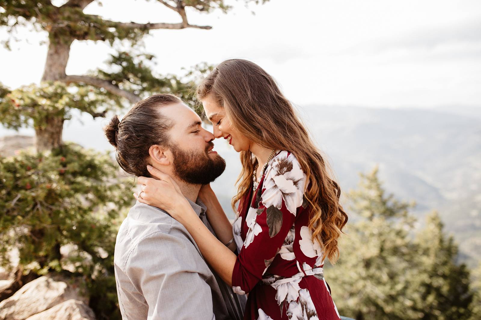 Chautauqua Park Couples Session captured in Boulder, Colorado by wedding photographer Kayla Bri Phot