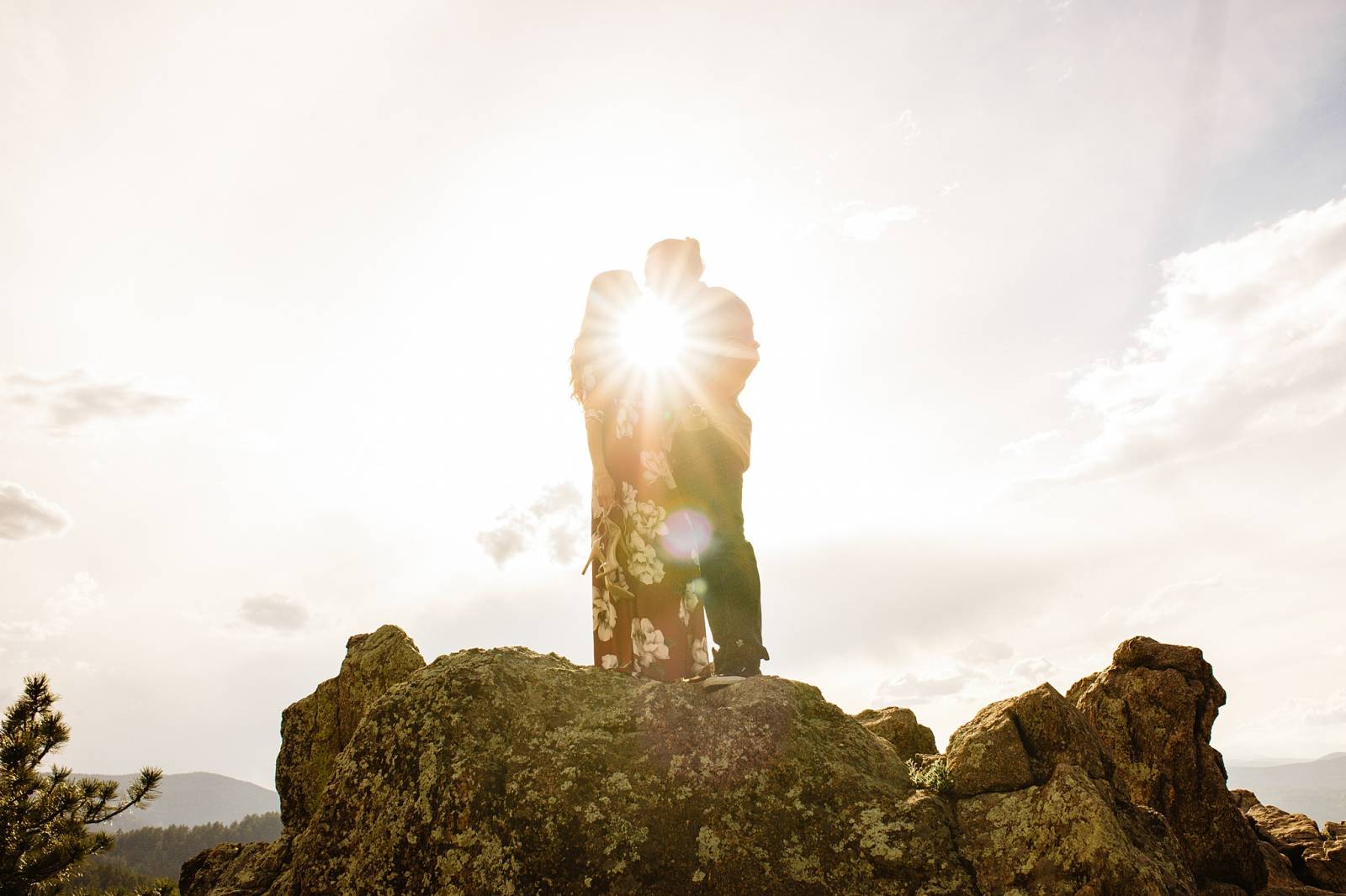 Chautauqua Park Couples Session captured in Boulder, Colorado by wedding photographer Kayla Bri Phot