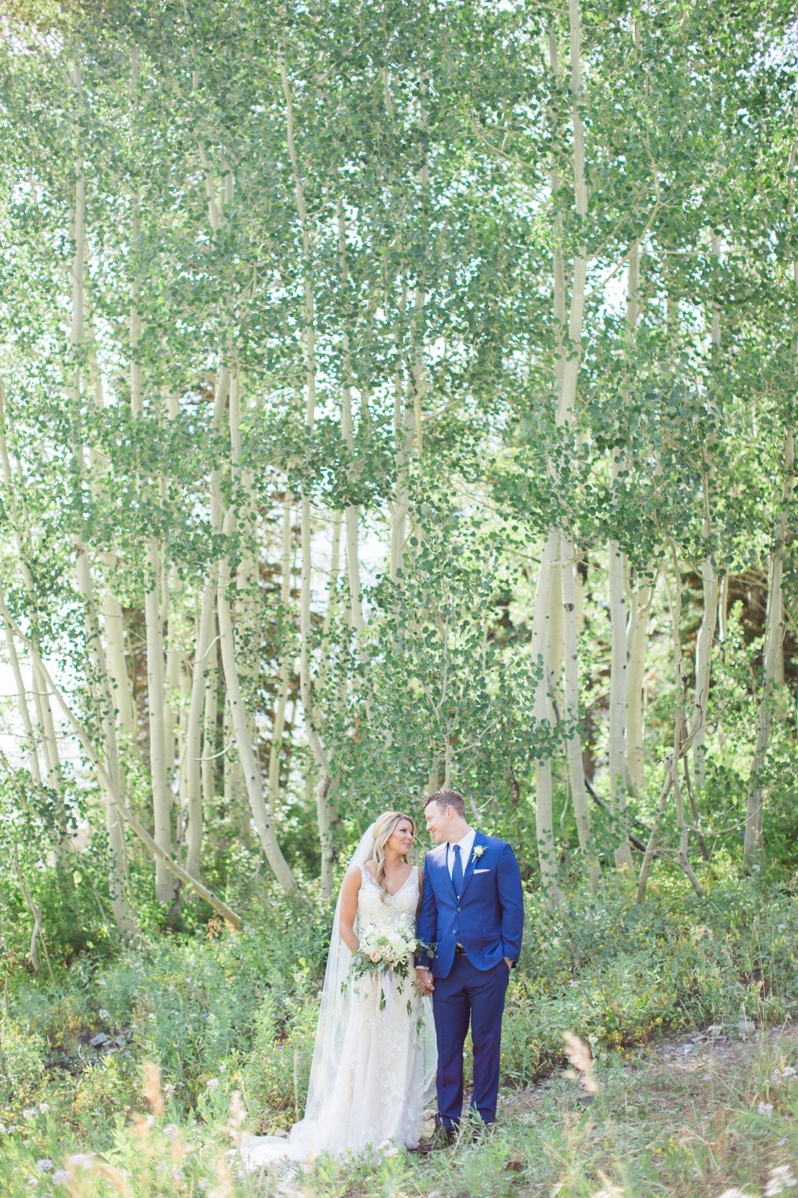 Alta Lodge | Utah Destination Wedding | bride and groom