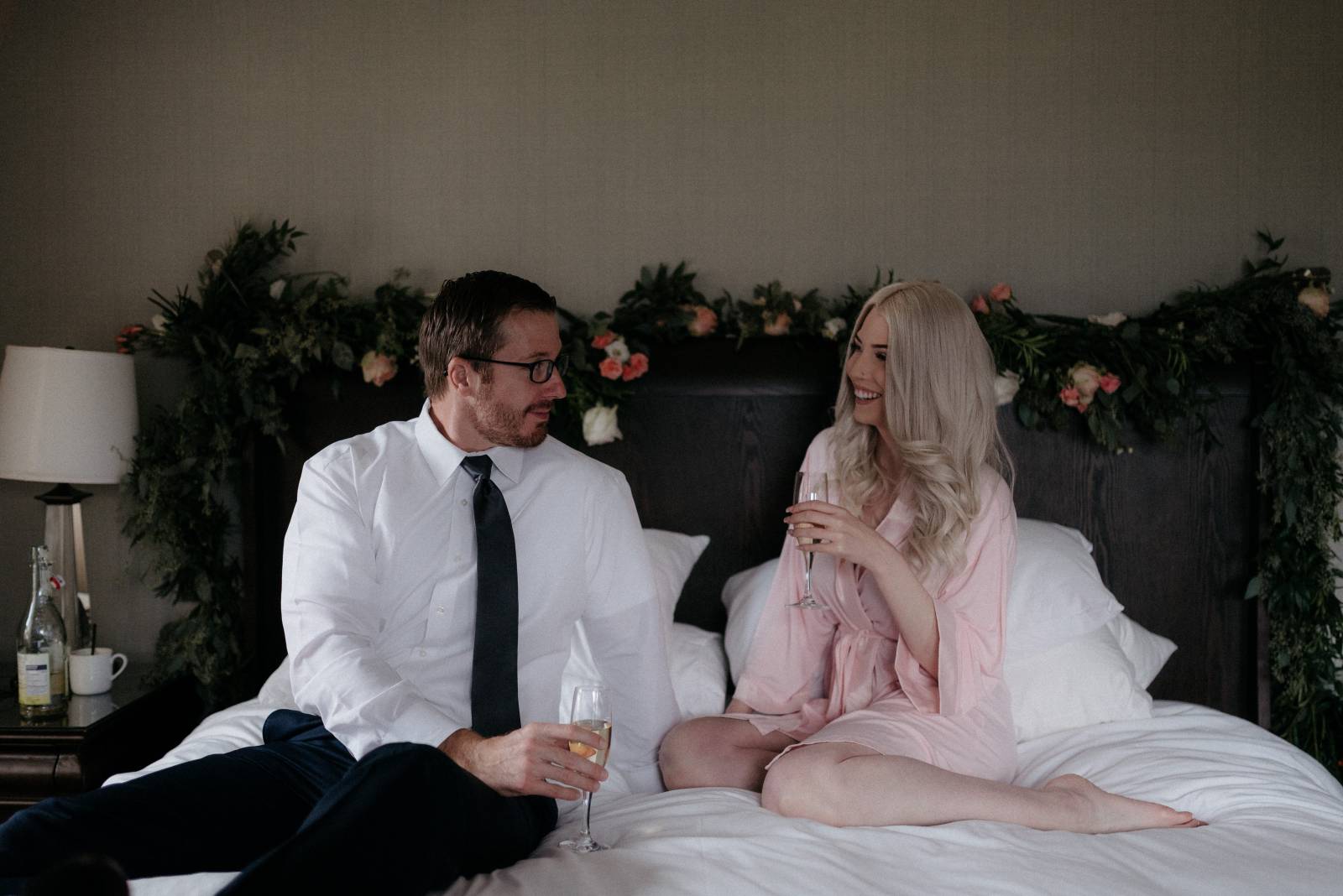 bride and groom | a foggy Banff elopement captured by Canadian wedding photographer Hennygraphy